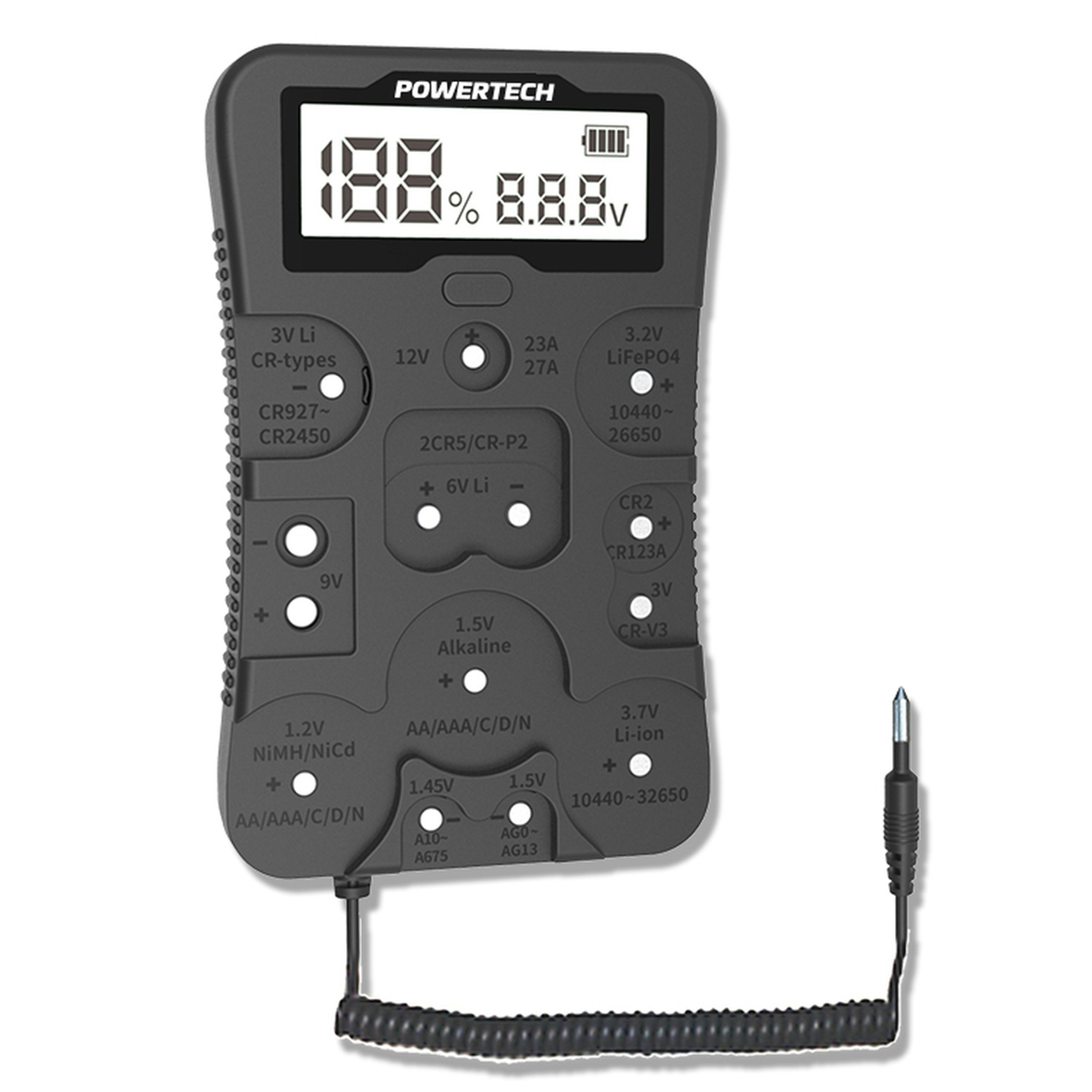 All in One Battery Tester with Probe
