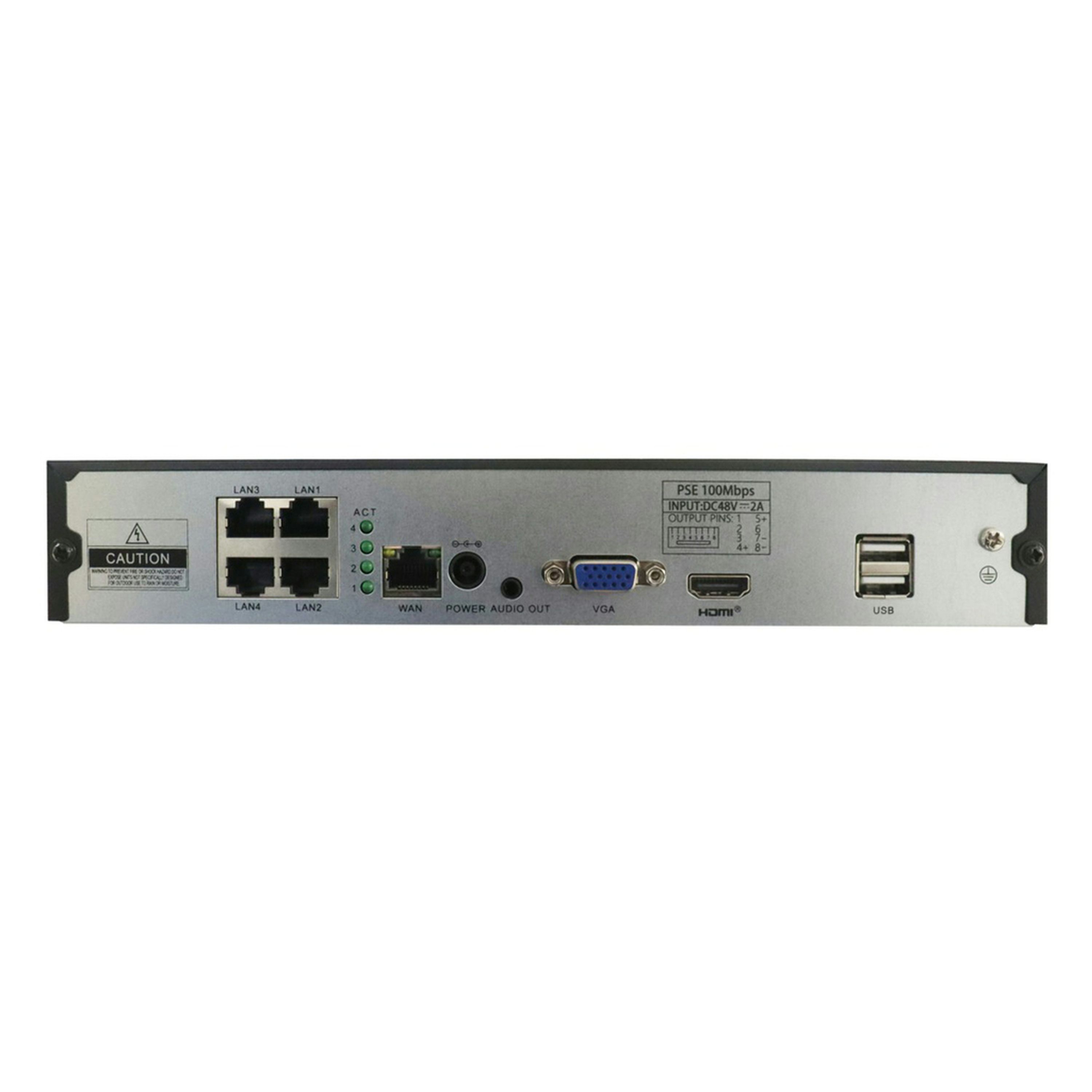 Concord 4 Channel 5MP NVR Kit 4TB with 4x 5MP Bullet Cameras IP66 V4