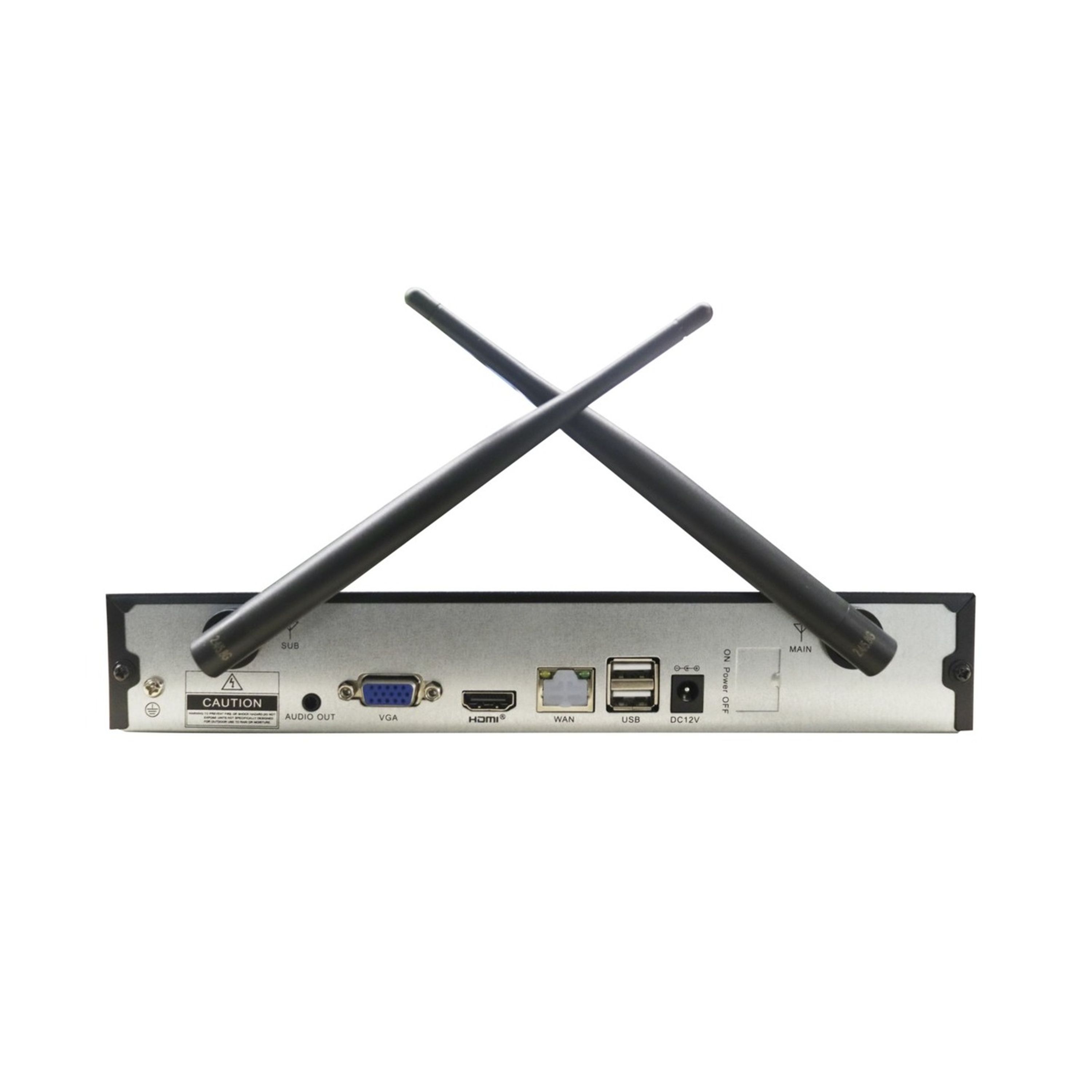 Concord 10 Channel WiFi NVR Kit with 4 x 4K Bullet Cameras IP66 V4