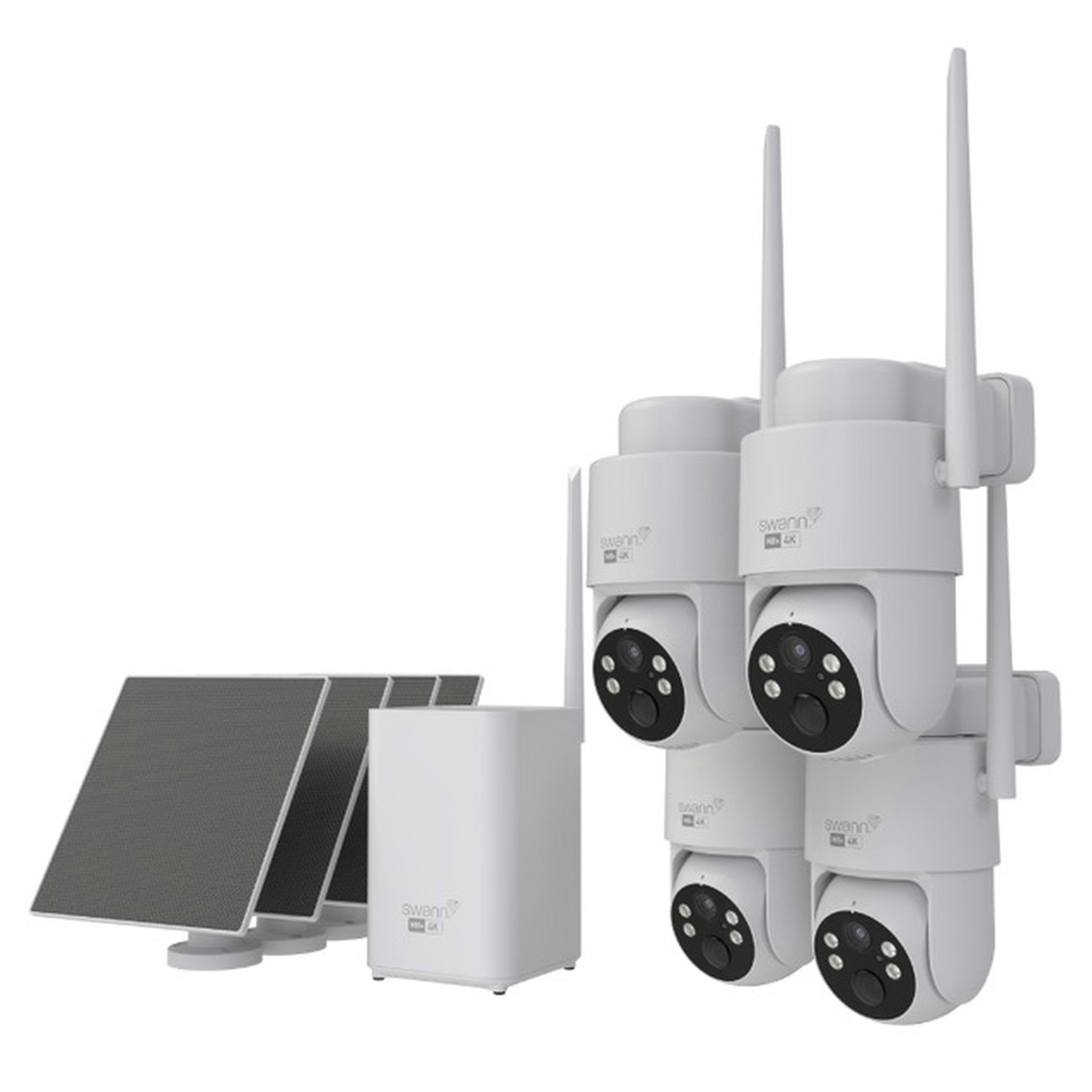 Swann MaxTrak  Long Range Wireless AI Powered Auto Tracking Security System  4 Pack