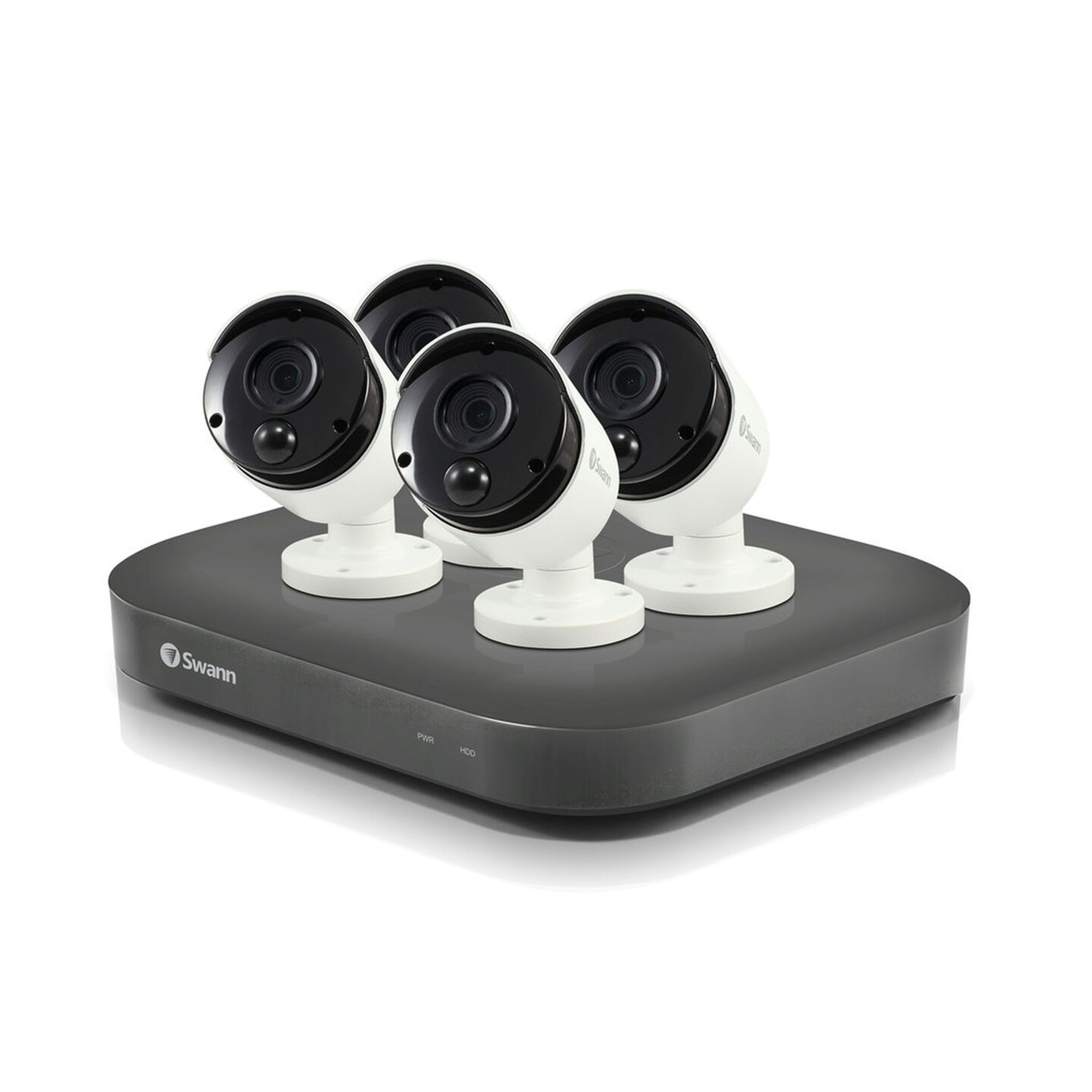 Swann 8CH 4K DVR Kit with 4 x 4K PIR Bullet Cameras