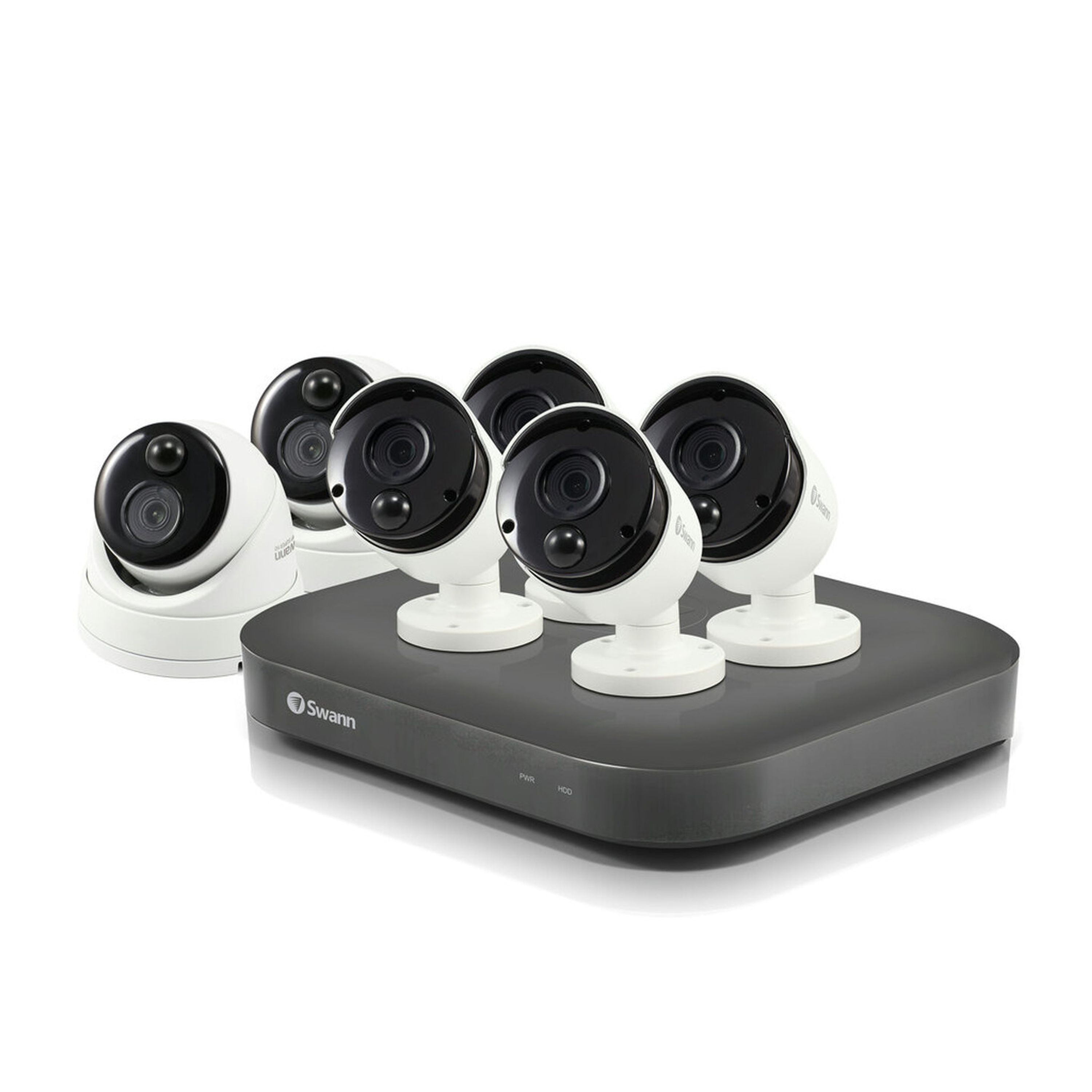 Swann 8CH 4K DVR Kit with 6 x 4K PIR Cameras