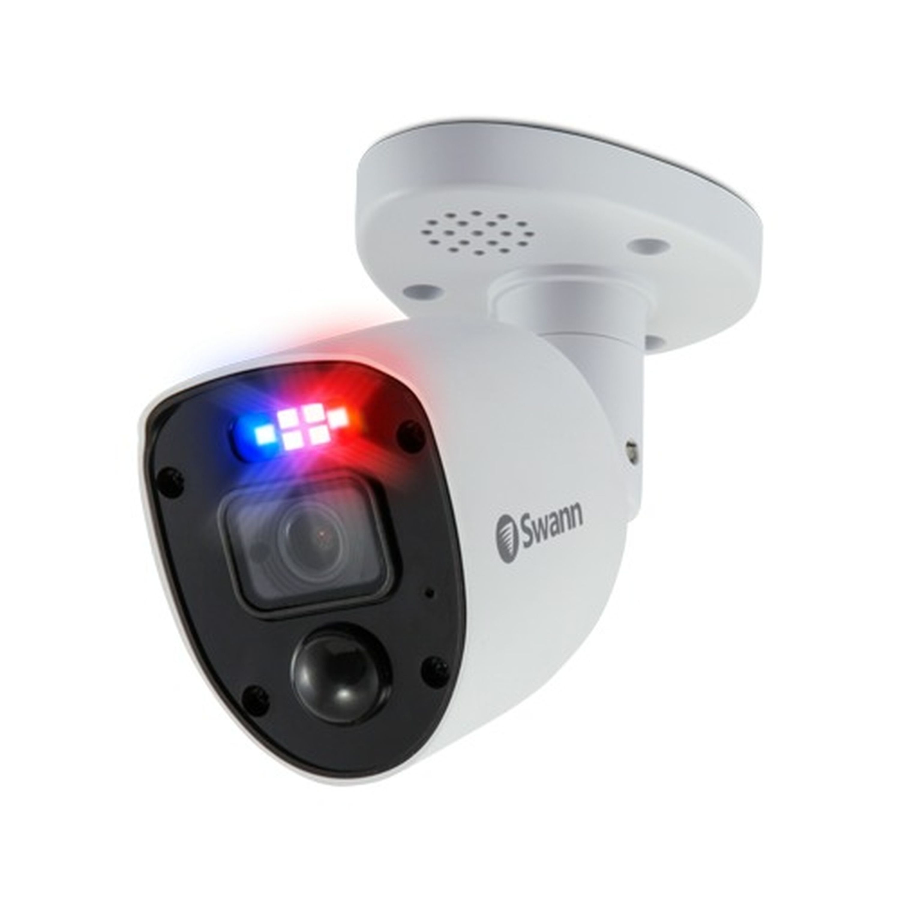 Swann 8CH 4K DVR Kit with 6 x 4K PIR Bullet Cameras with Red/Blu Flashing Lights SWDVK-856806RL