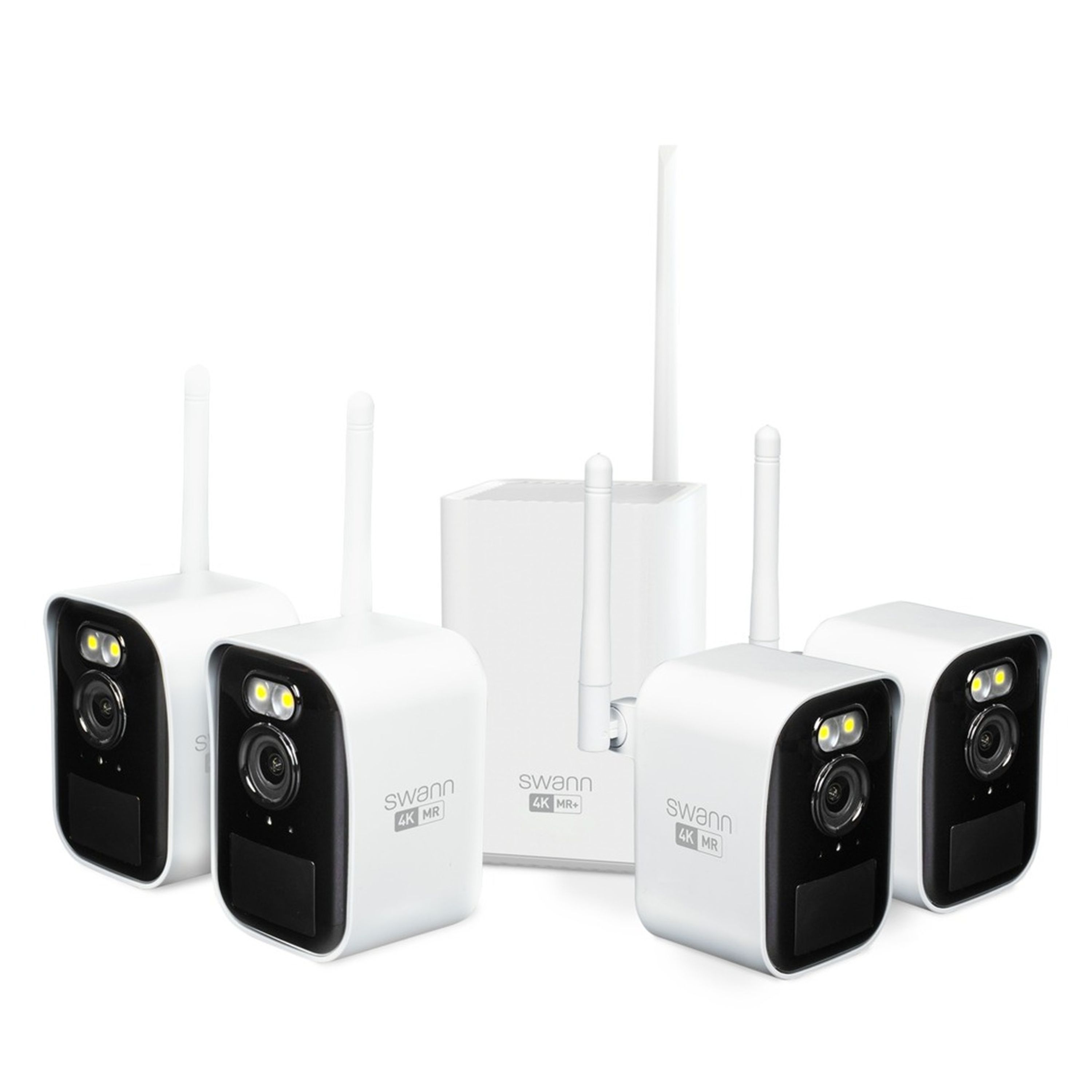 Swann MaxRanger 4K Mini Wireless Security System 4x4K Cams IP66 SWNVK-MRMINISD4-AU