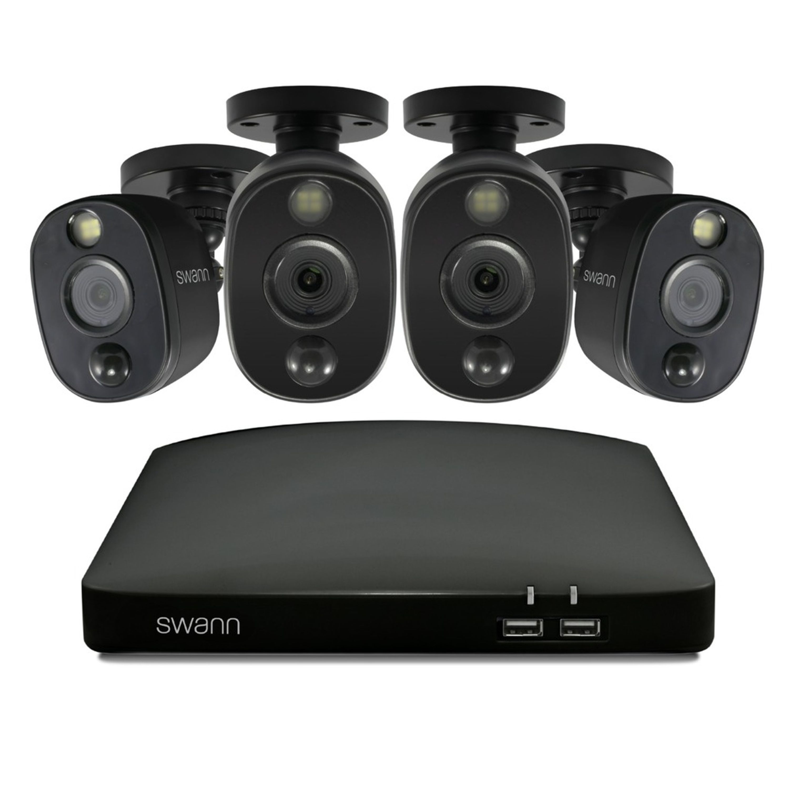 Swann 4Ch 1080p Full HD DVR Kit with 4 x 1080p bullet cameras 1TB