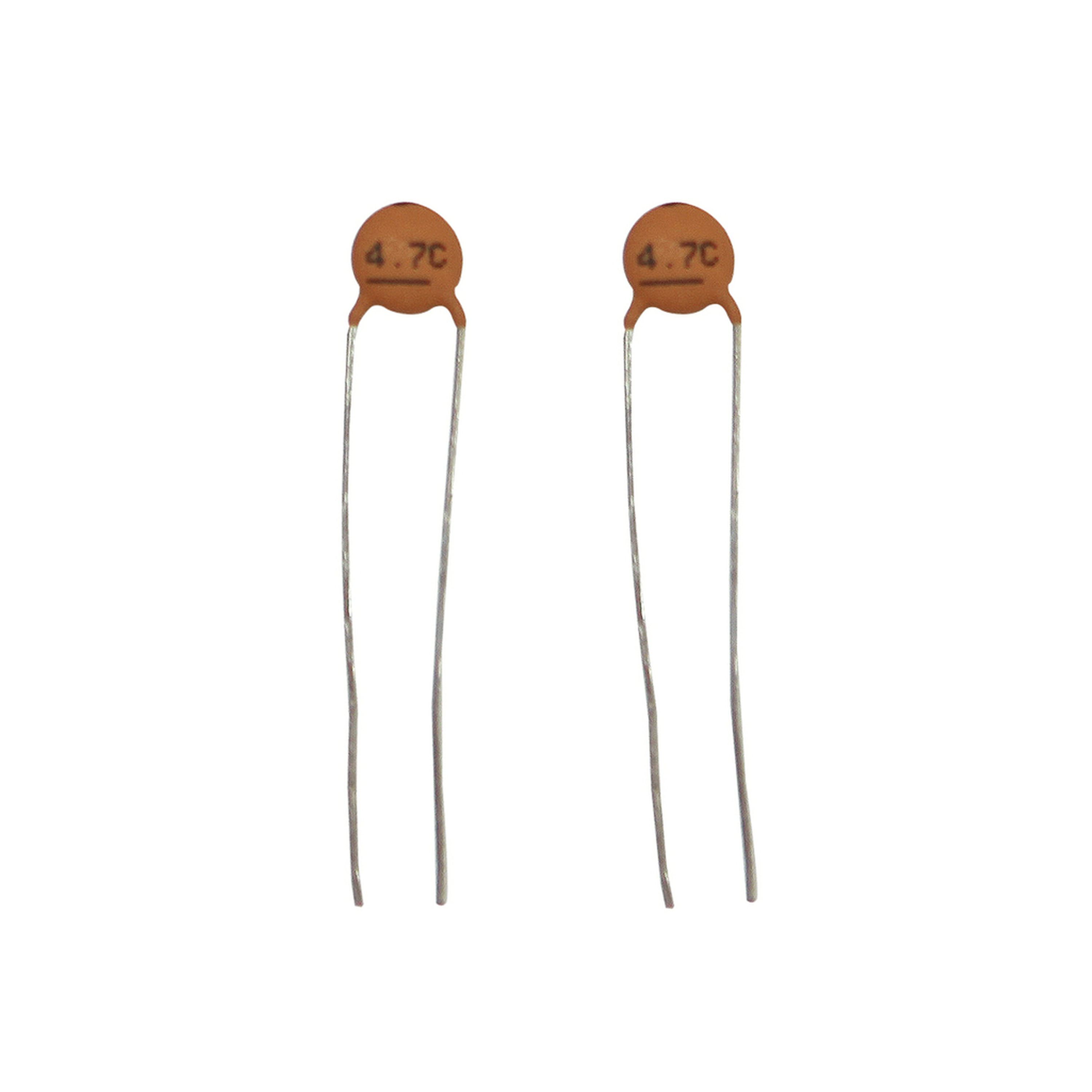 4.7pF 50VDC Ceramic Capacitors - Pack of 2