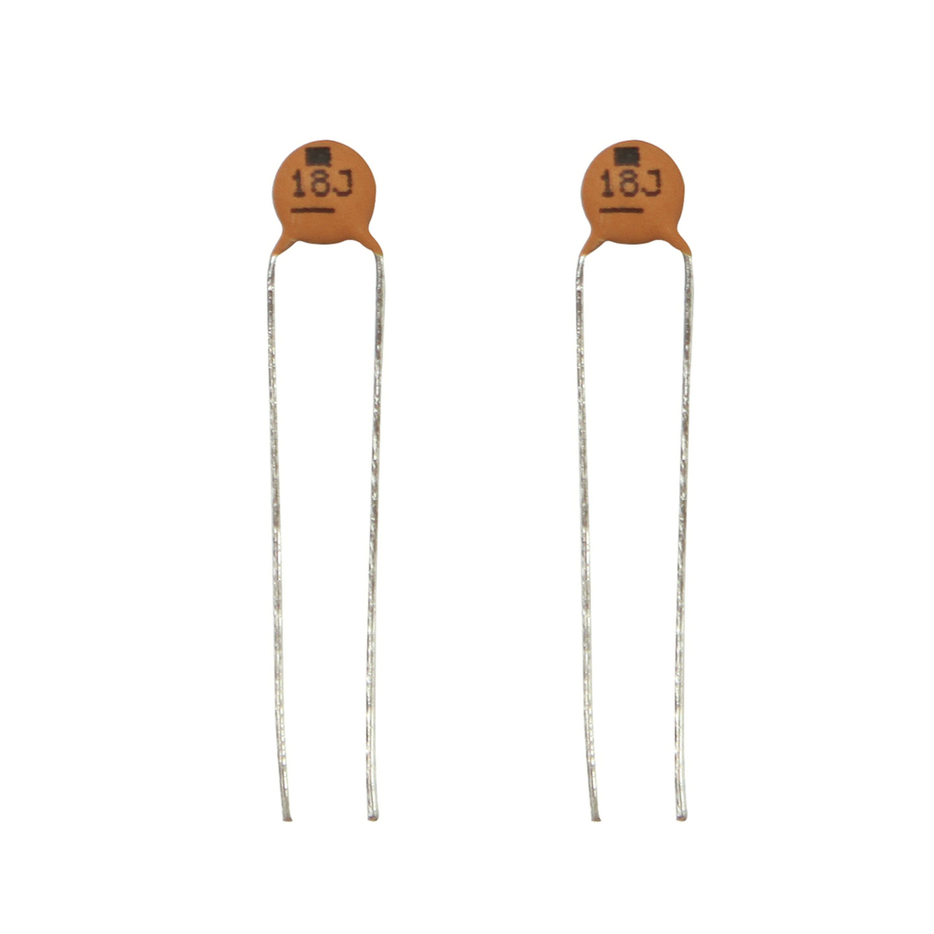 18pF 50VDC Ceramic Capacitors - Pack of 2