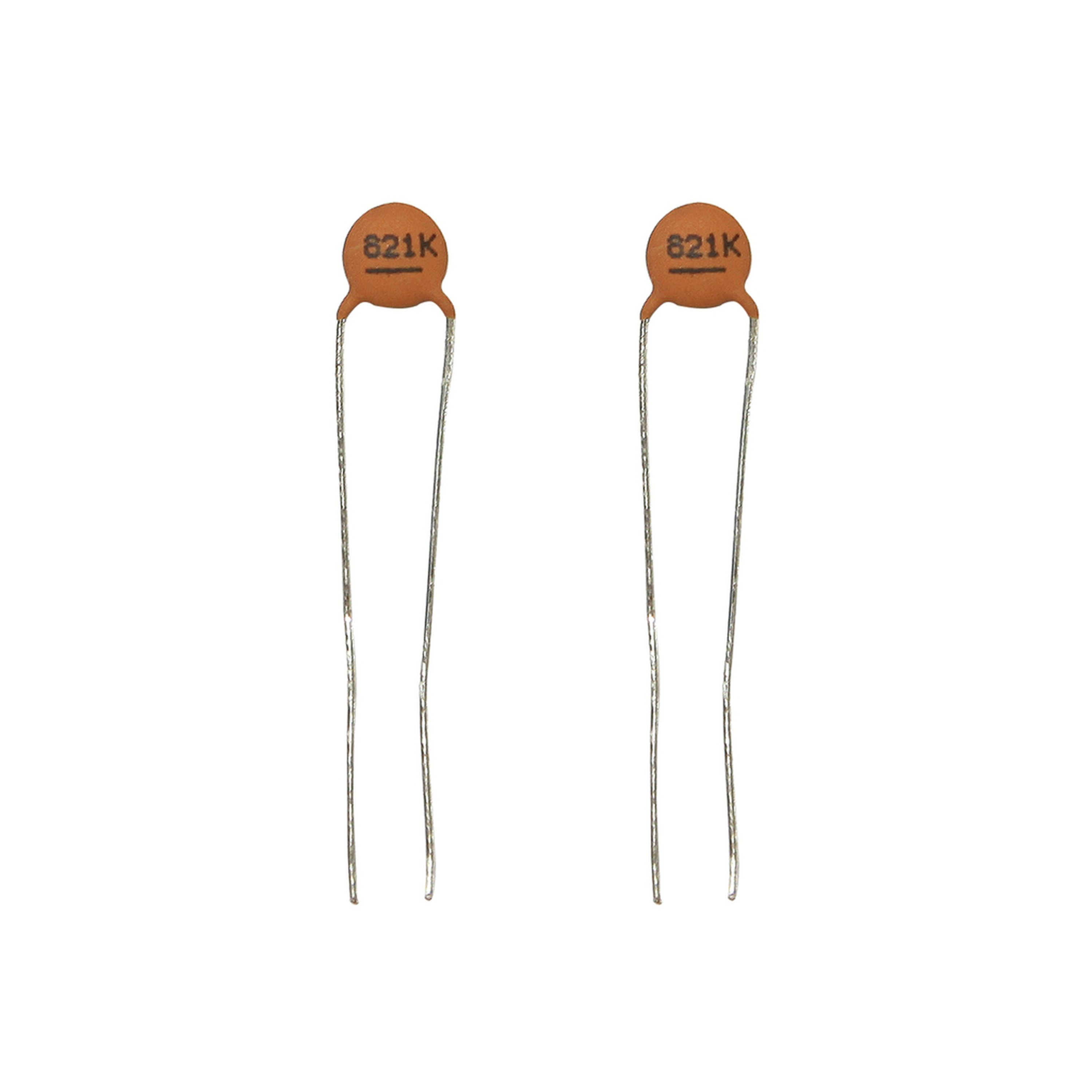 820pF 50VDC Ceramic Capacitors - Pack of 2