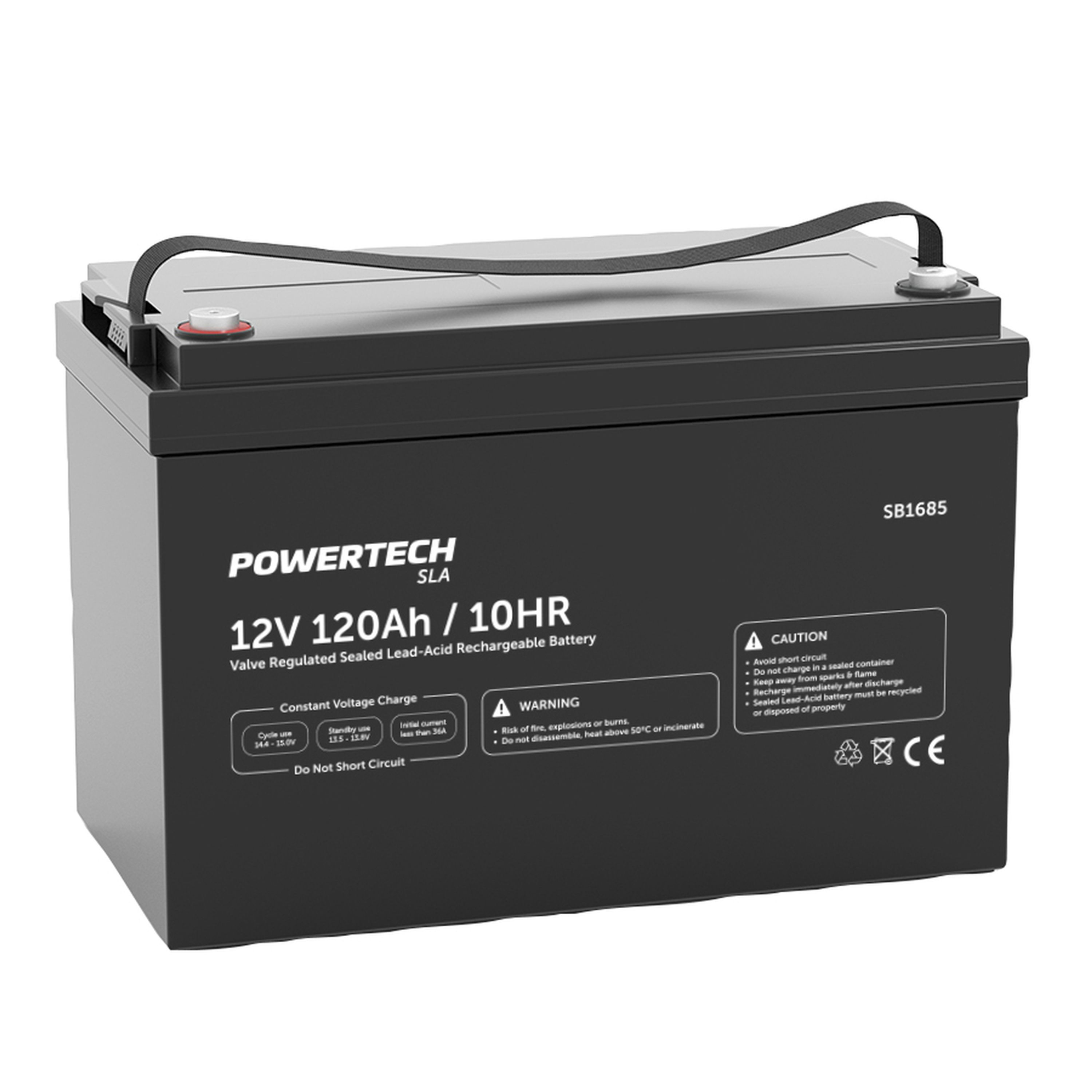 12V 120Ah AGM Deep Cycle Battery in 330mm case