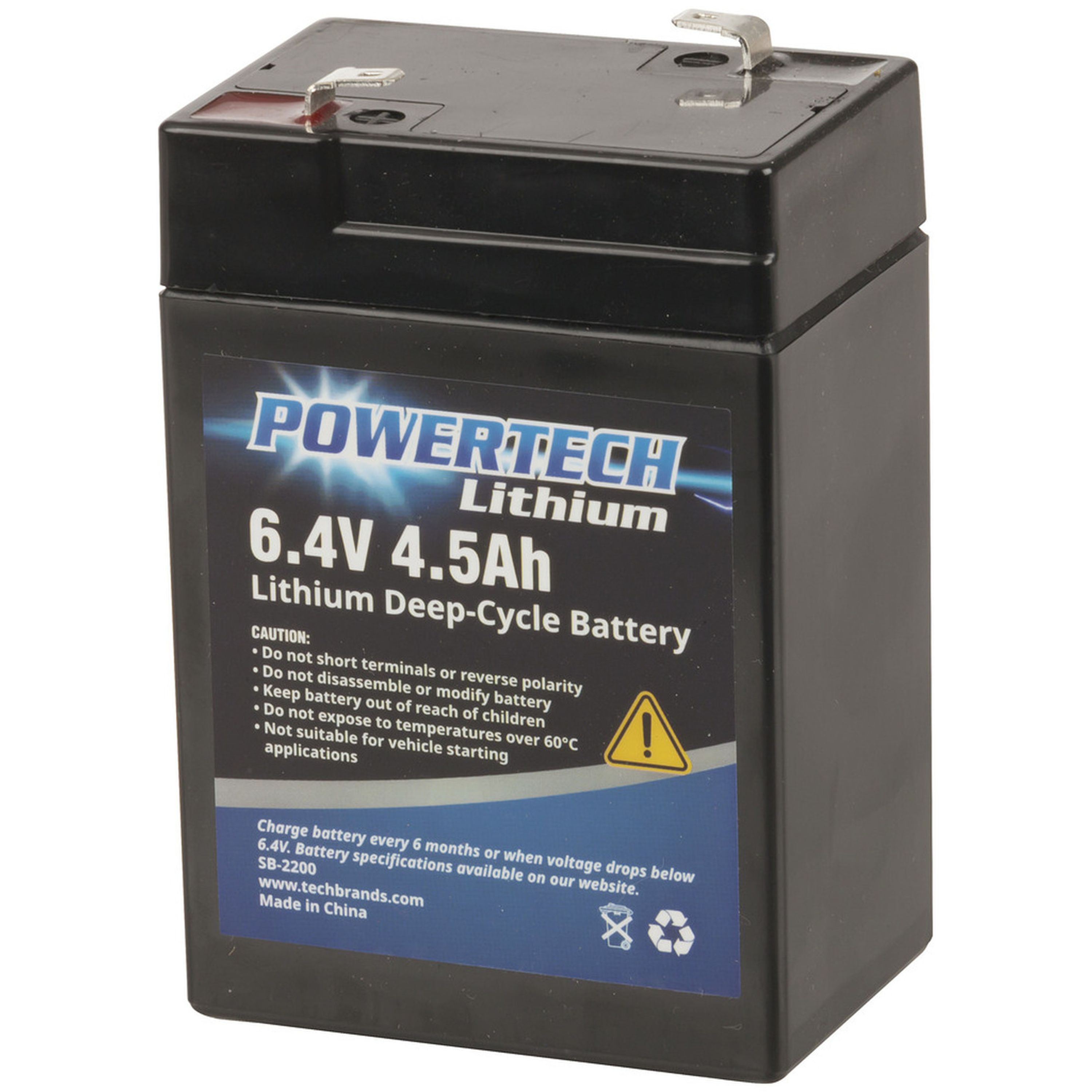 6.4V 5 Ah Lithium Deep Cycle Battery