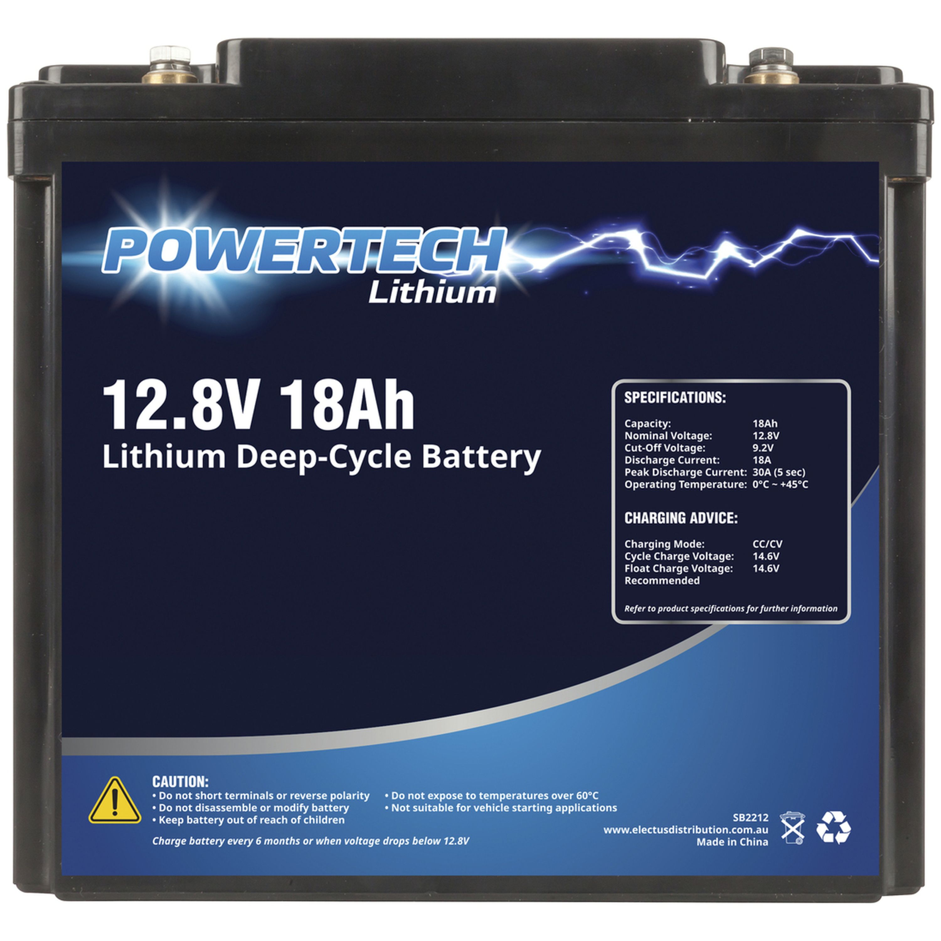 12.8V 18Ah Lithium Deep Cycle Battery GN2
