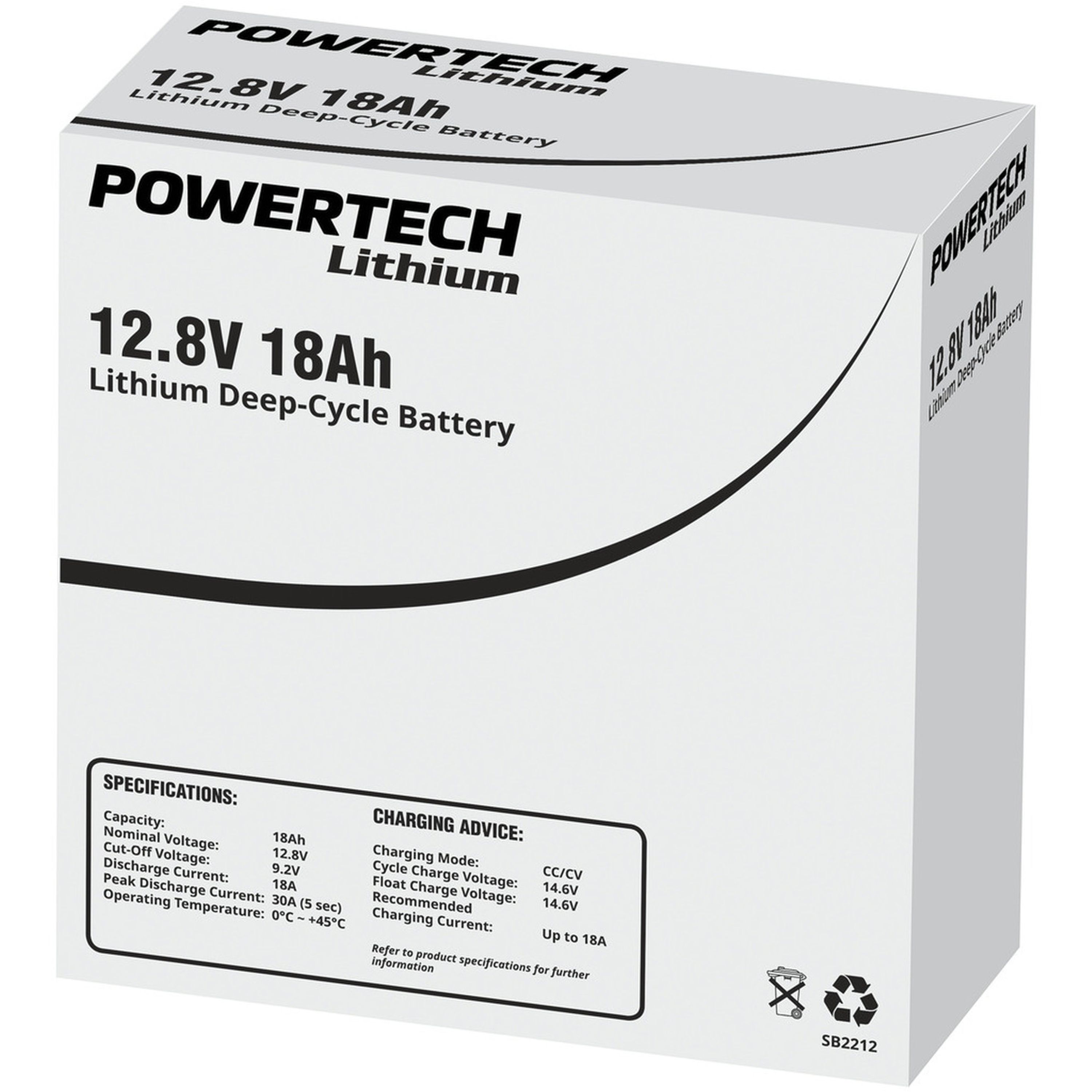 12.8V 18Ah Lithium Deep Cycle Battery GN2