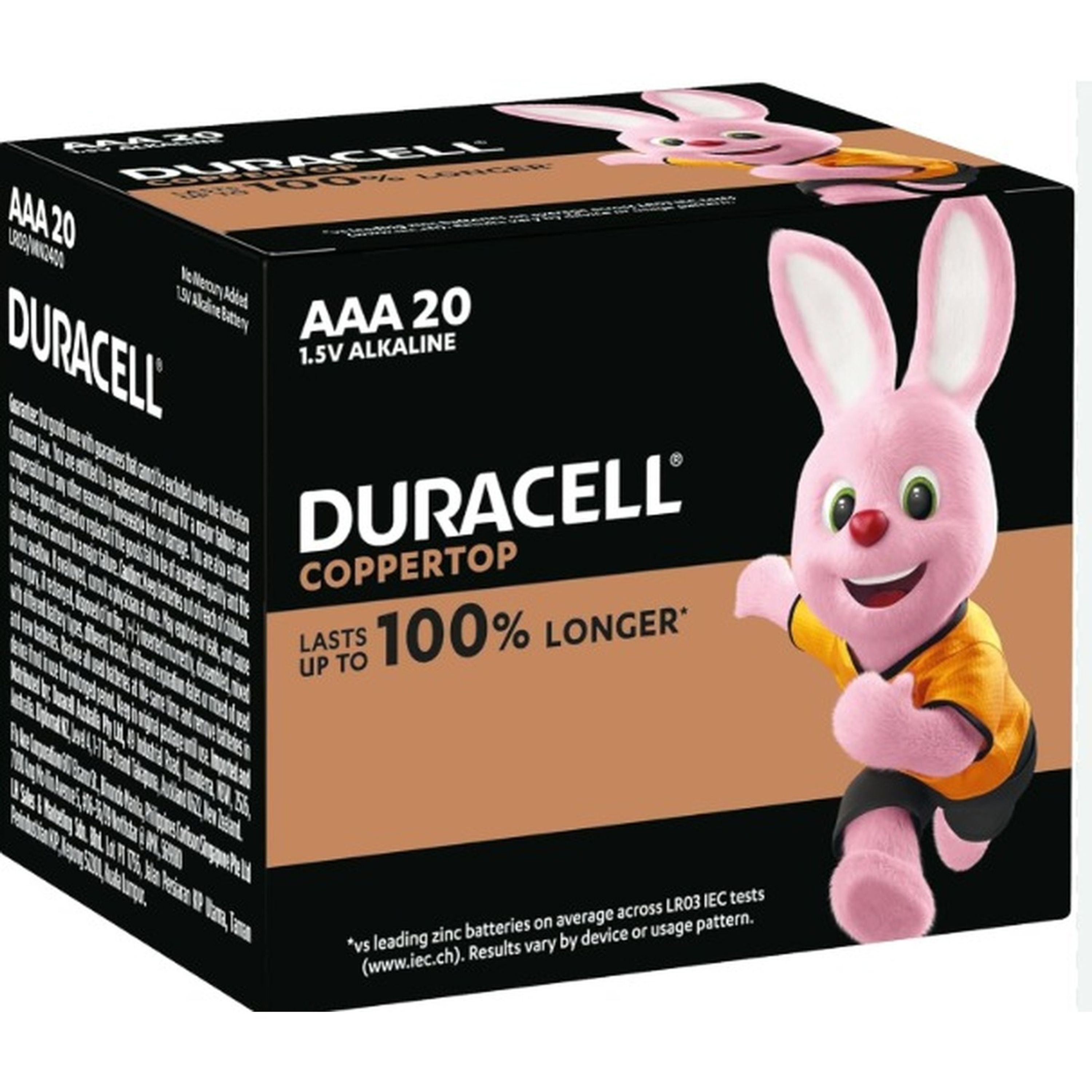 Duracell Coppertop AAA 20PK