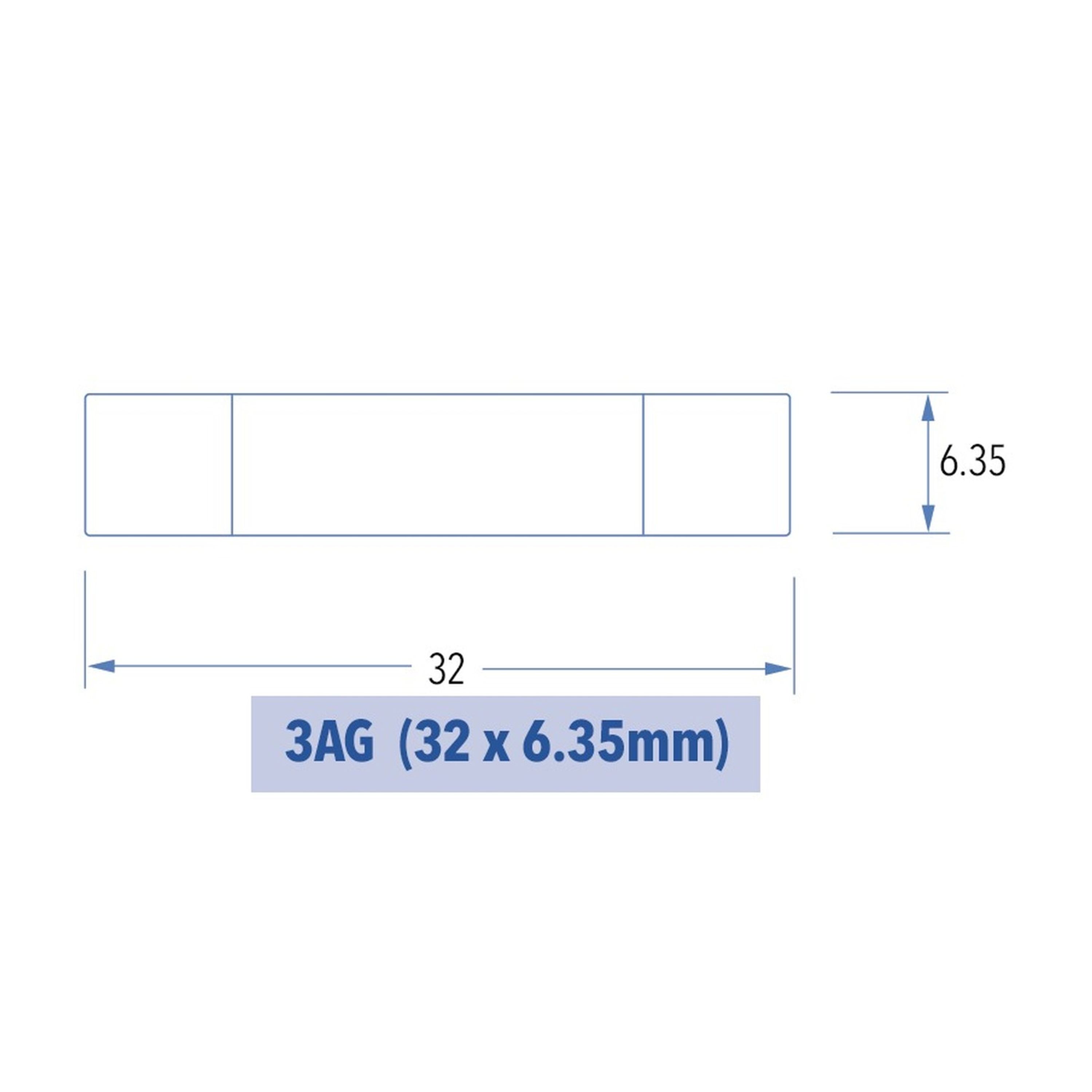 100mA 3AG Quick Blow Fuse