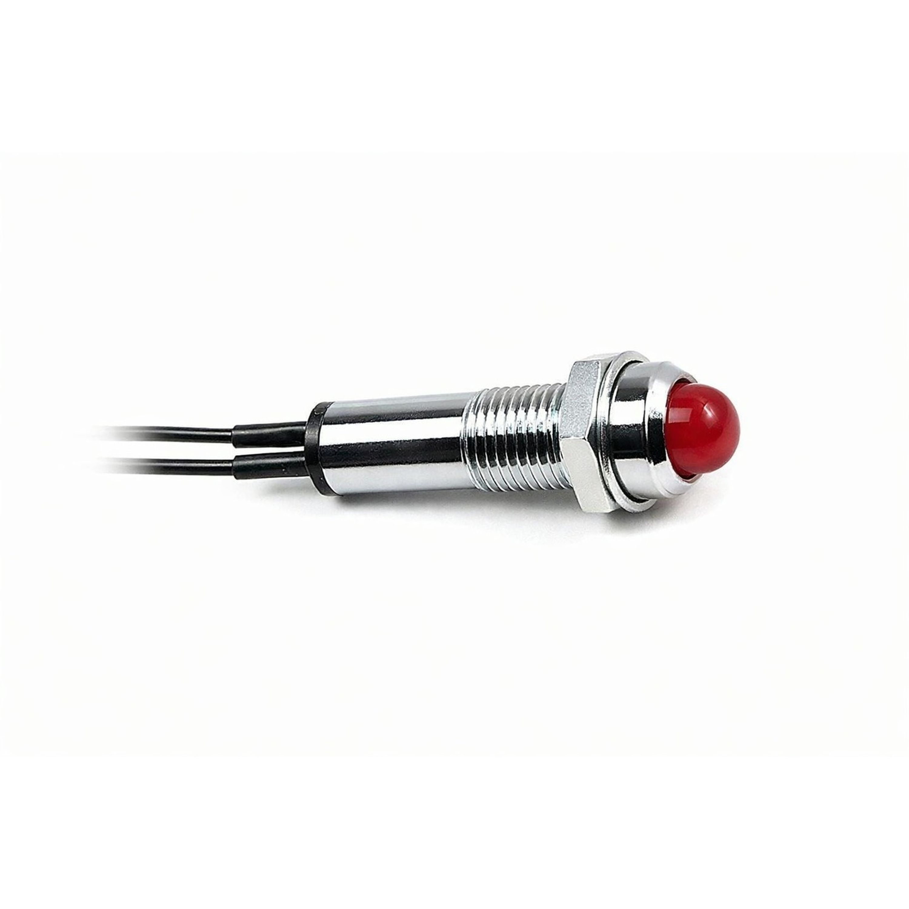 Red Mains Operated Chrome Bezel