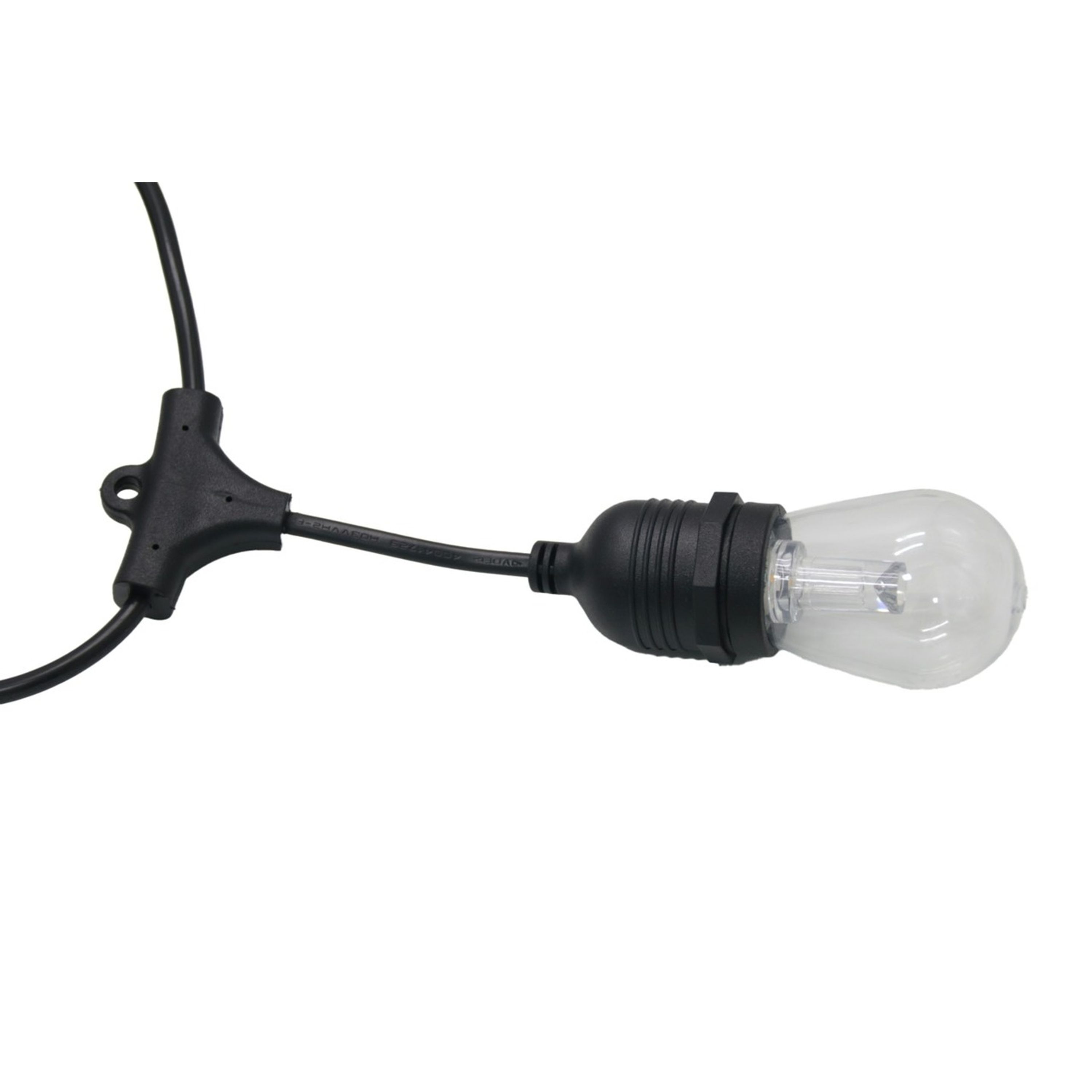 Solar powered multicoloured string light 15m