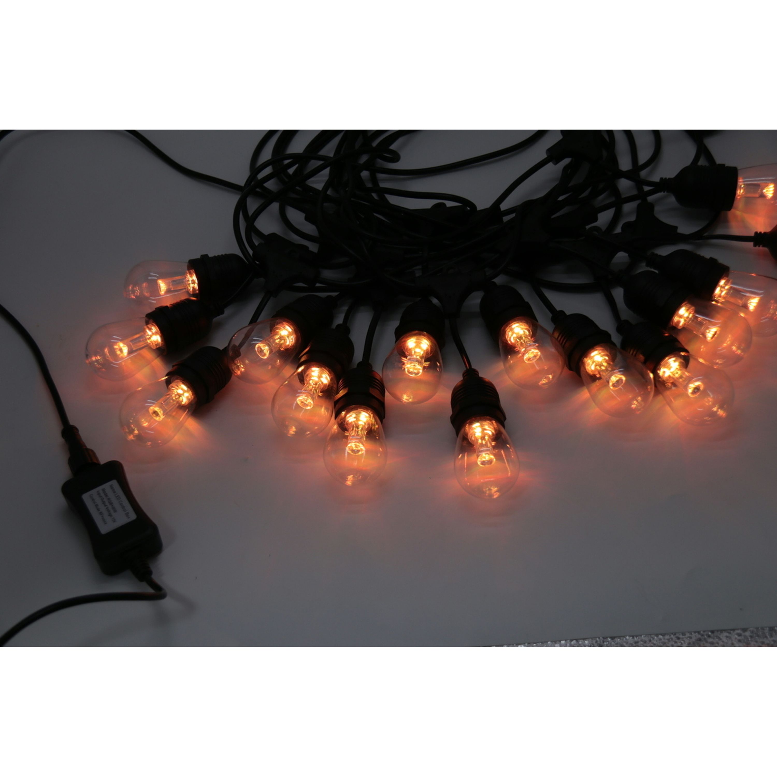 Solar powered multicoloured string light 15m