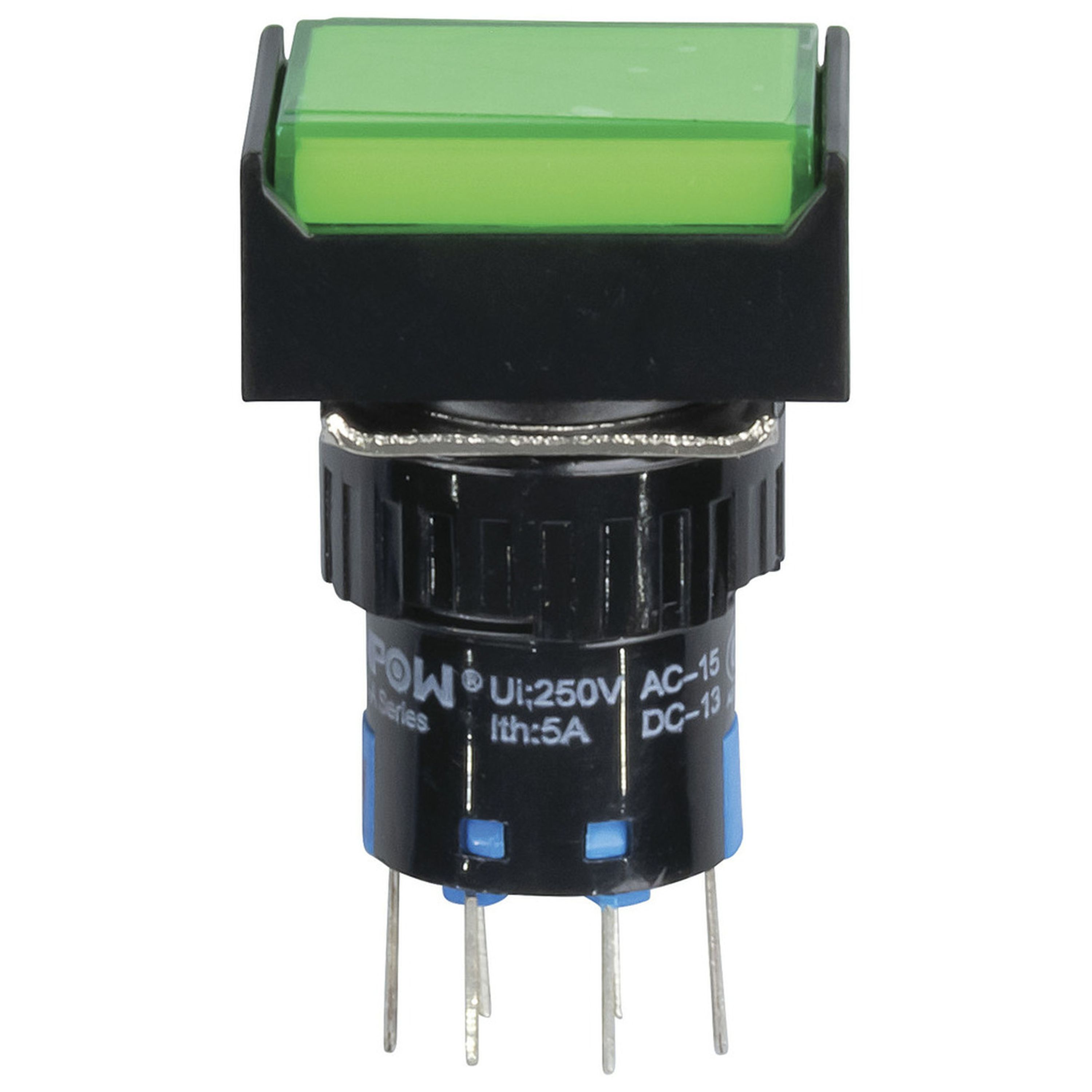 DPDT Illuminated Pushbutton IP65 Green
