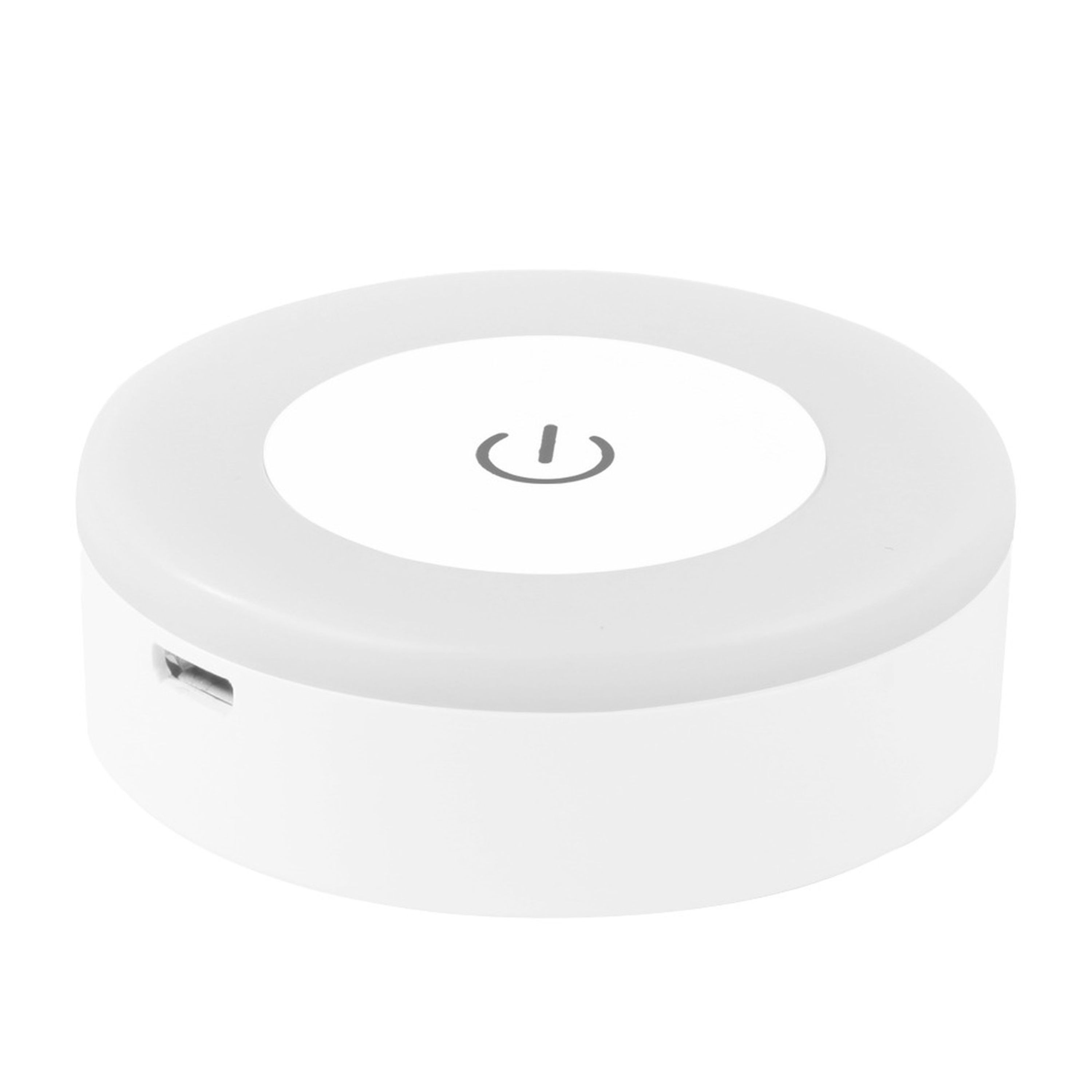  0.6 Watt 6CM Round Cabinet Light With Touch Control - 3 Colour Temp Cool Natural Warm White
