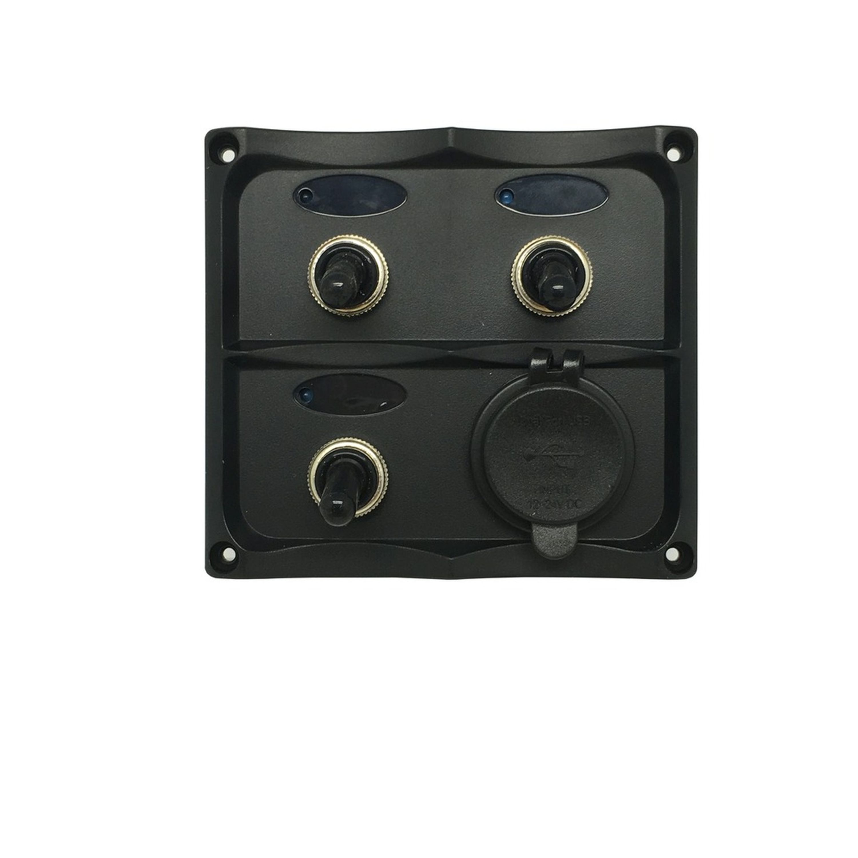 3 Switch Panel with Dual USB 4.2A Socket