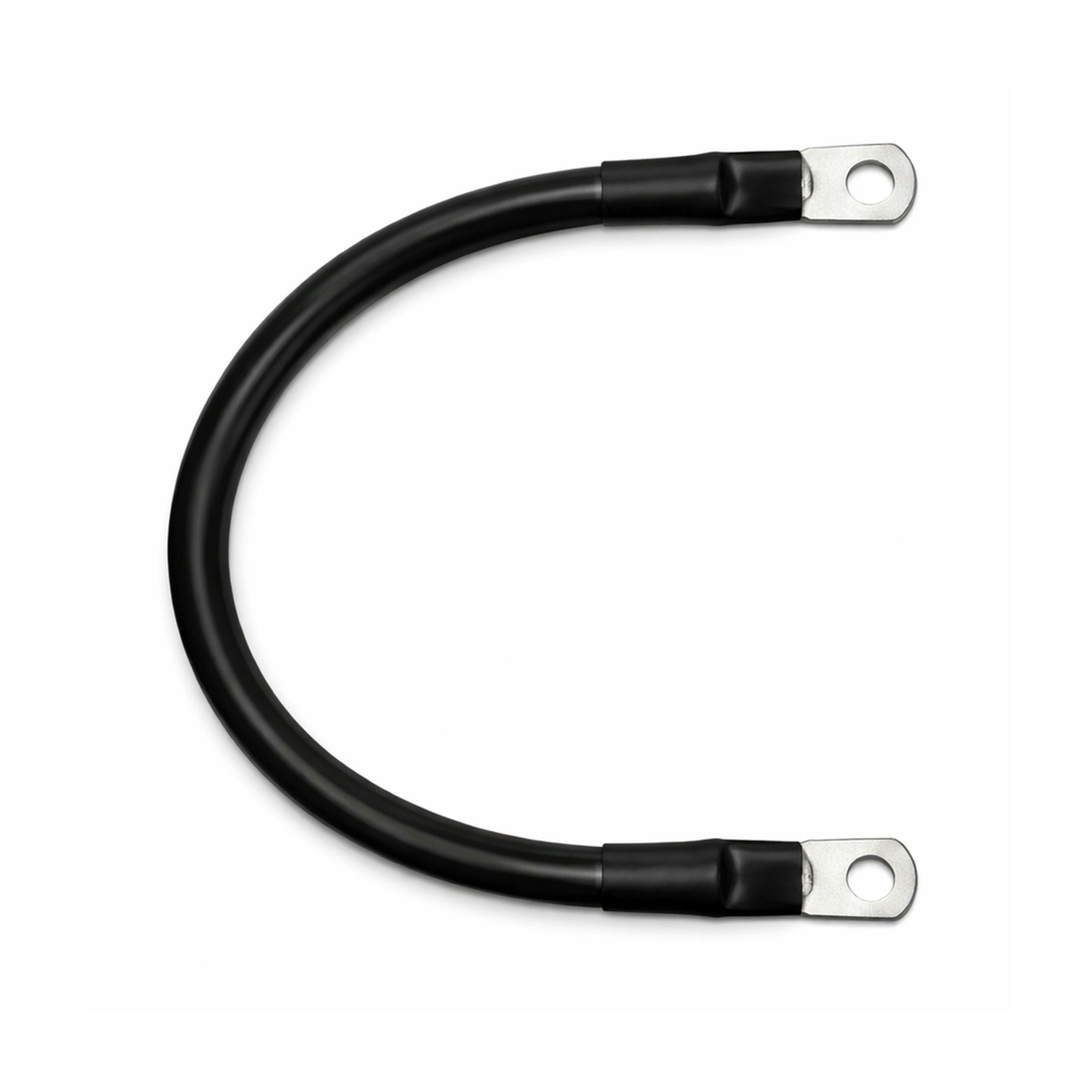 2 Gauge Tinned Battery Power Lead - Black - 250mm