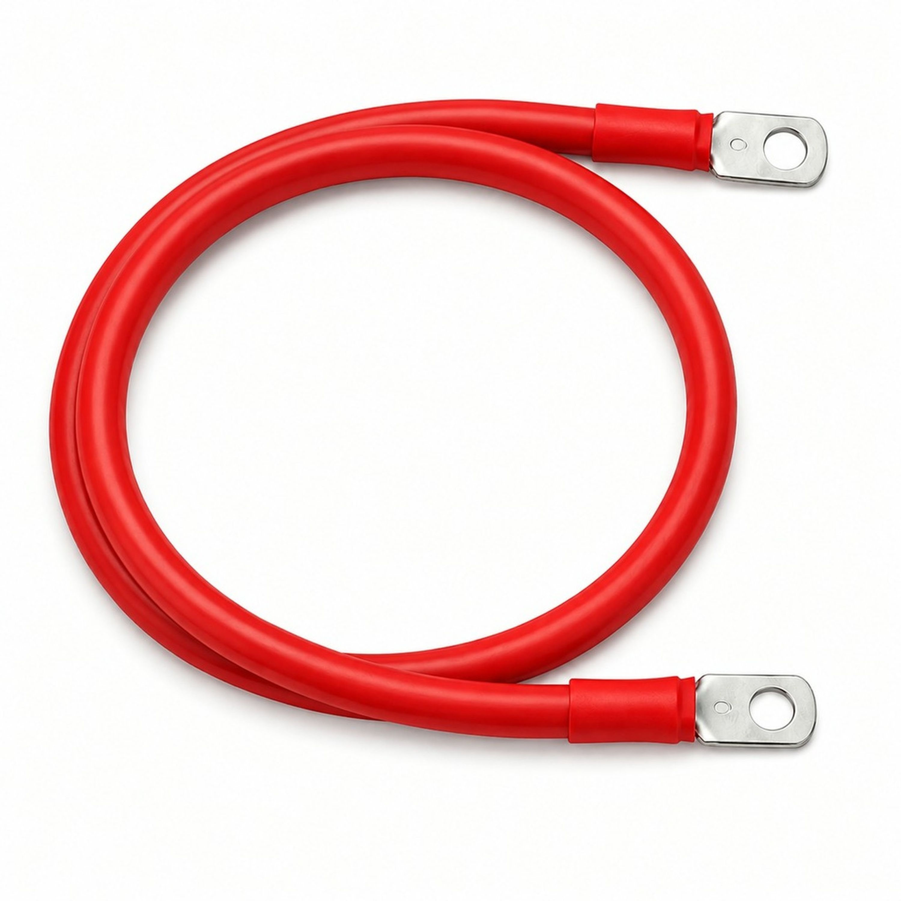 2 Gauge Tinned Battery Power Lead - Red - 1220mm