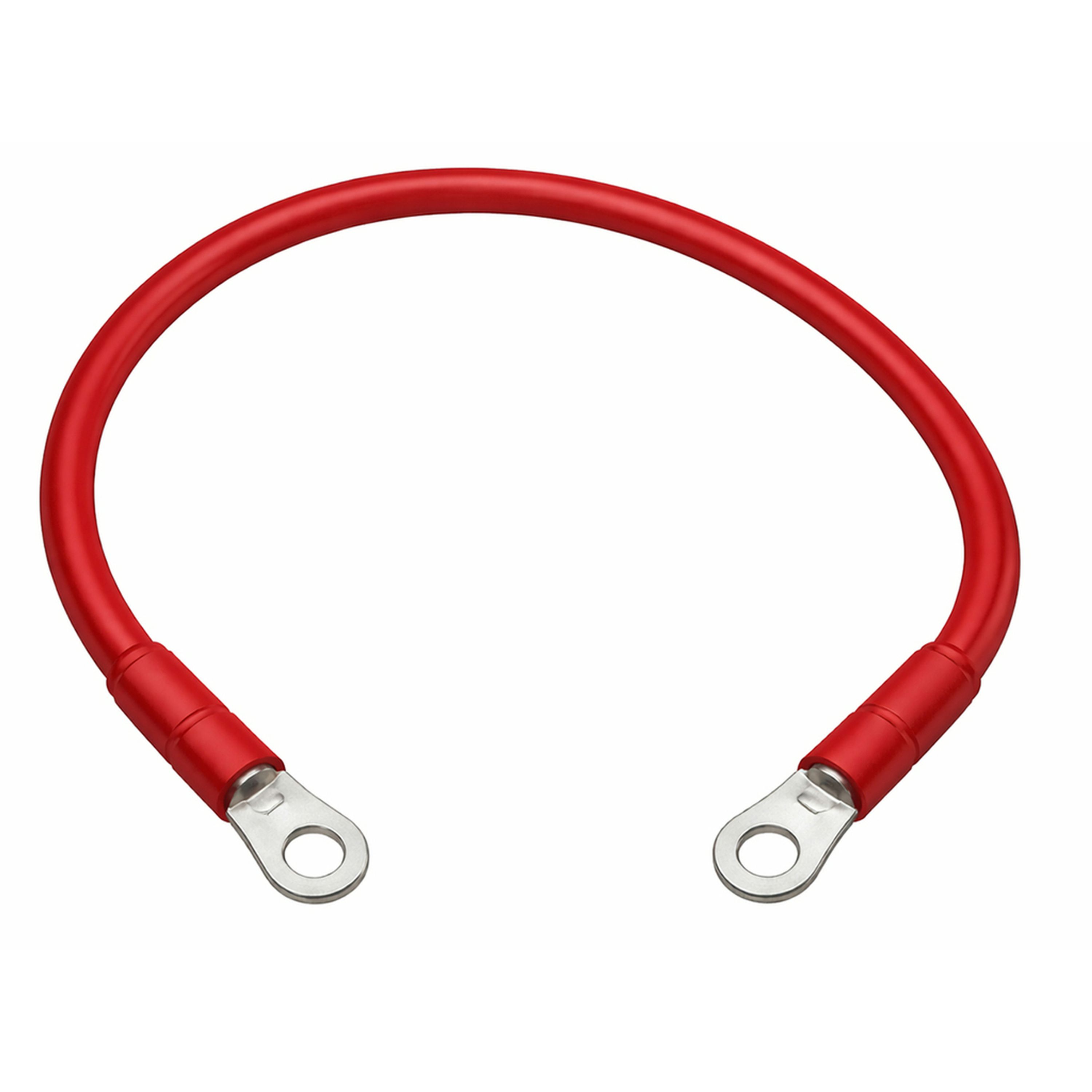 4 Gauge Tinned Battery Power Lead - Red - 750mm