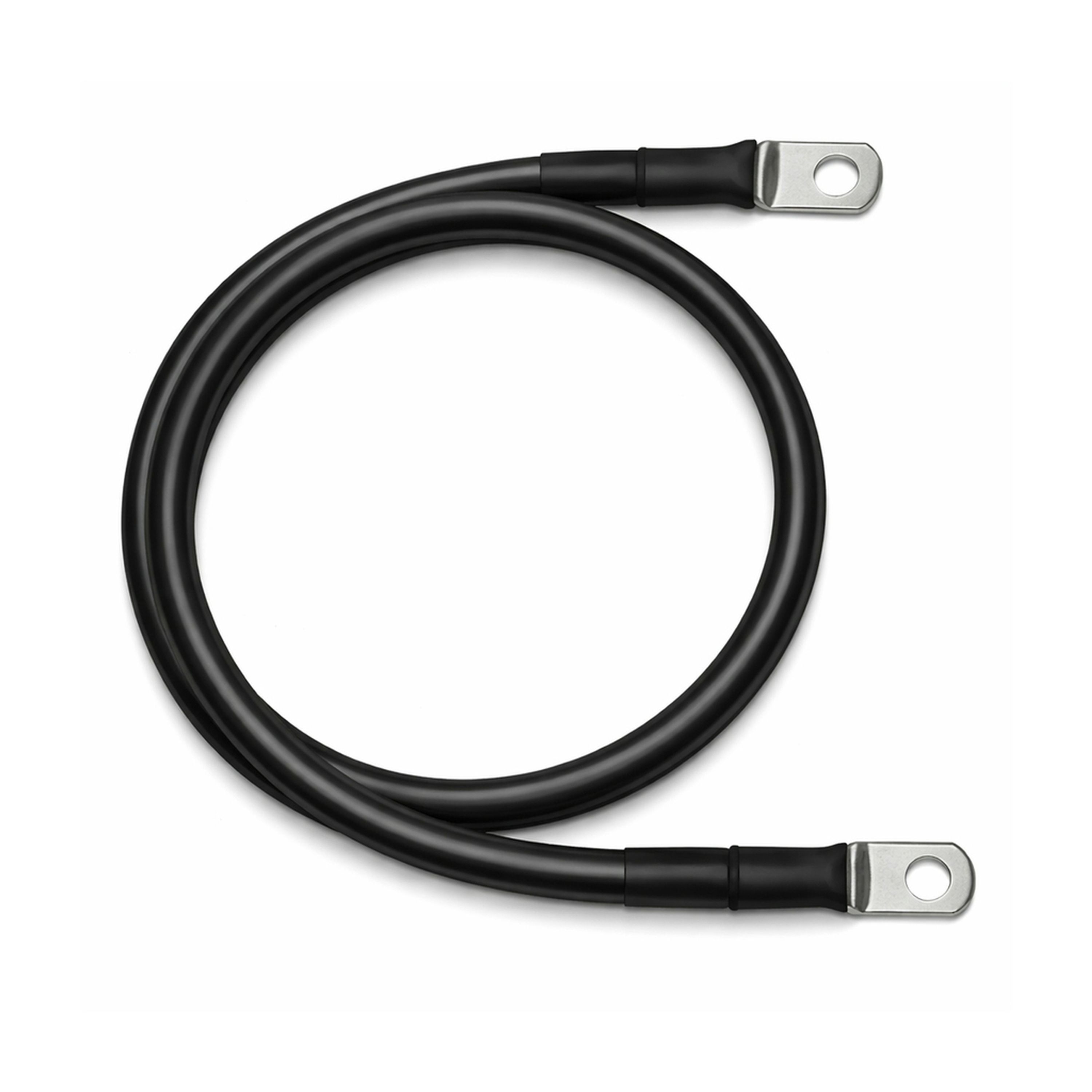4 Gauge Tinned Battery Power Lead - Black - 1220mm