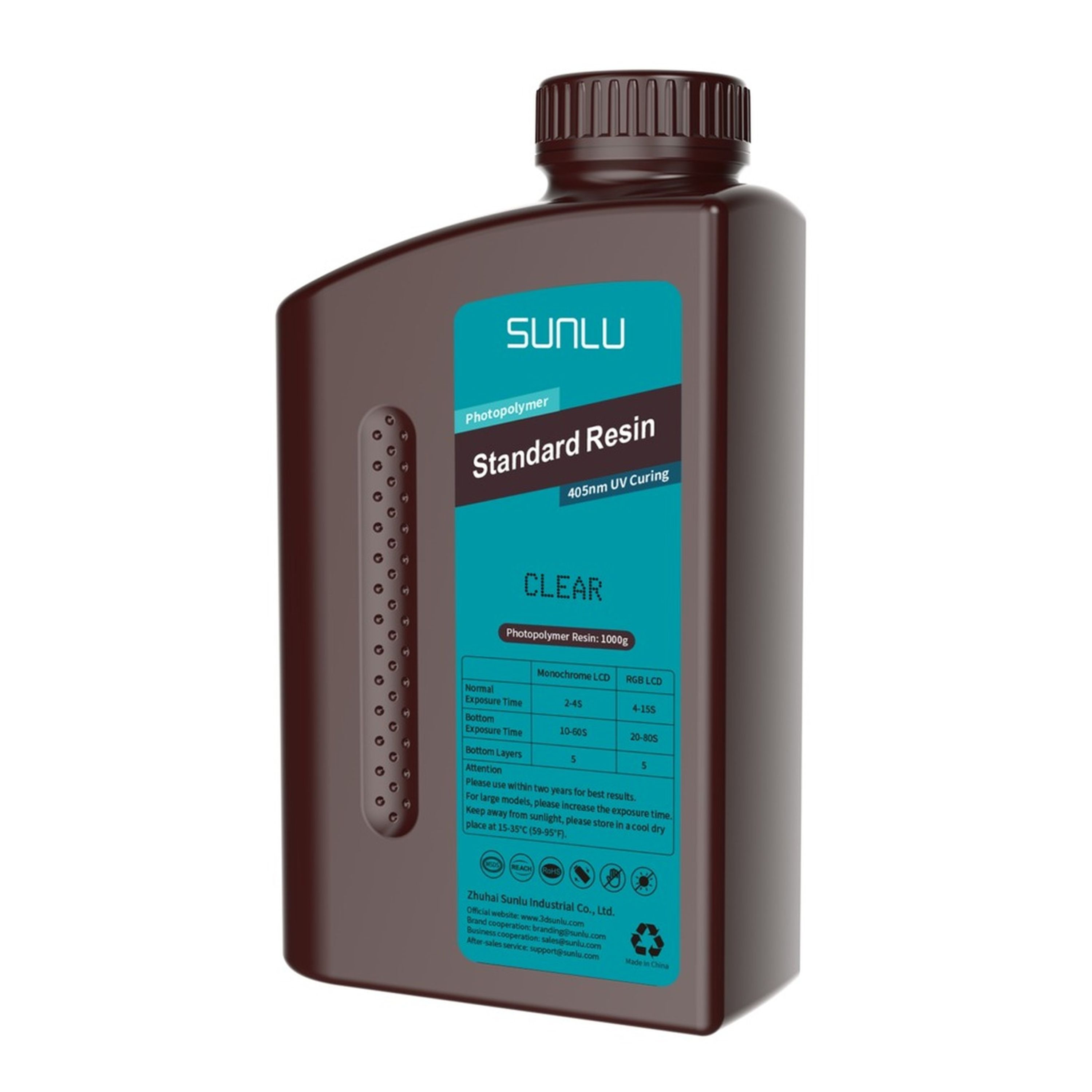 SUNLU Standard Resin Clear 1kg bottle