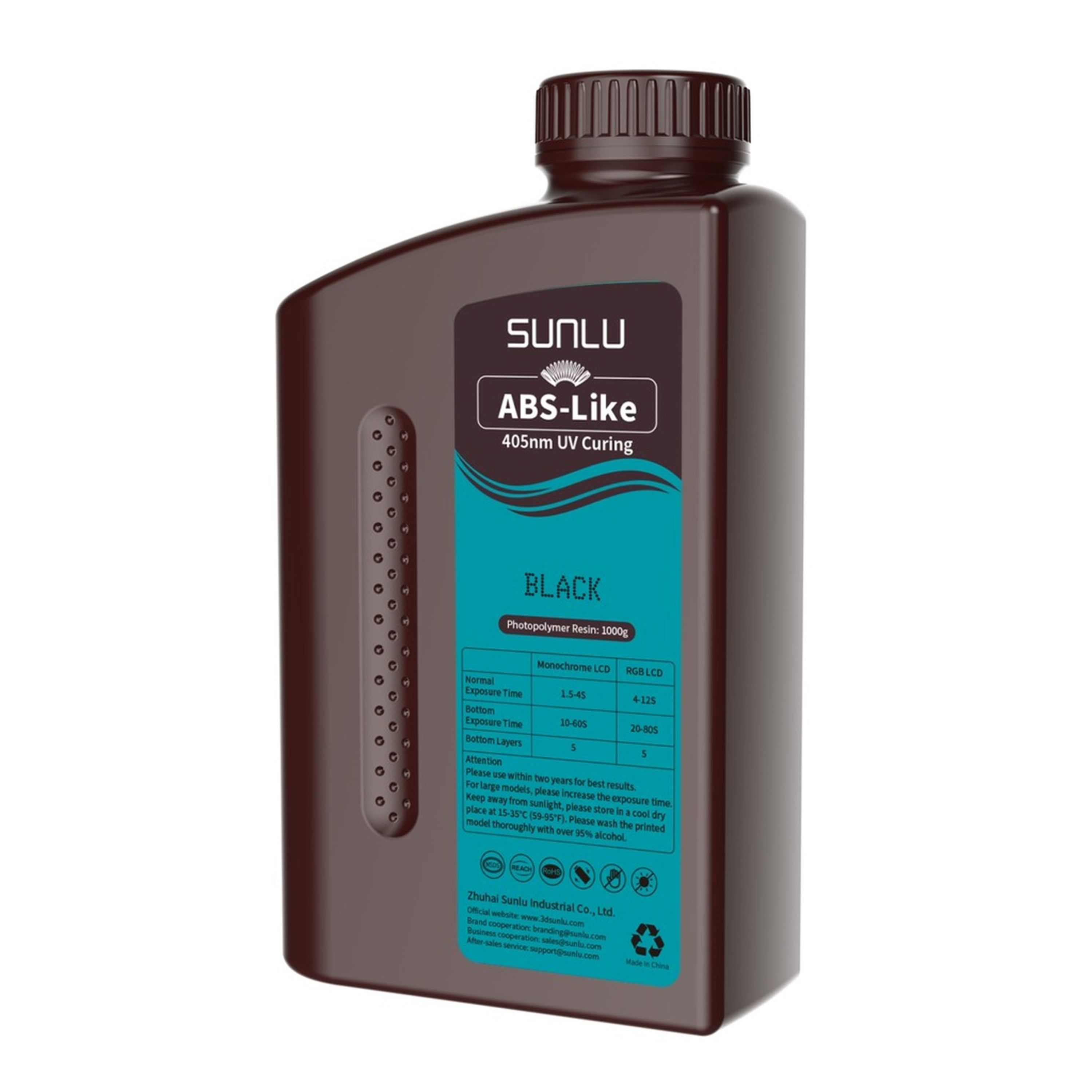 SUNLU ABS Like Resin Black 1kg bottle