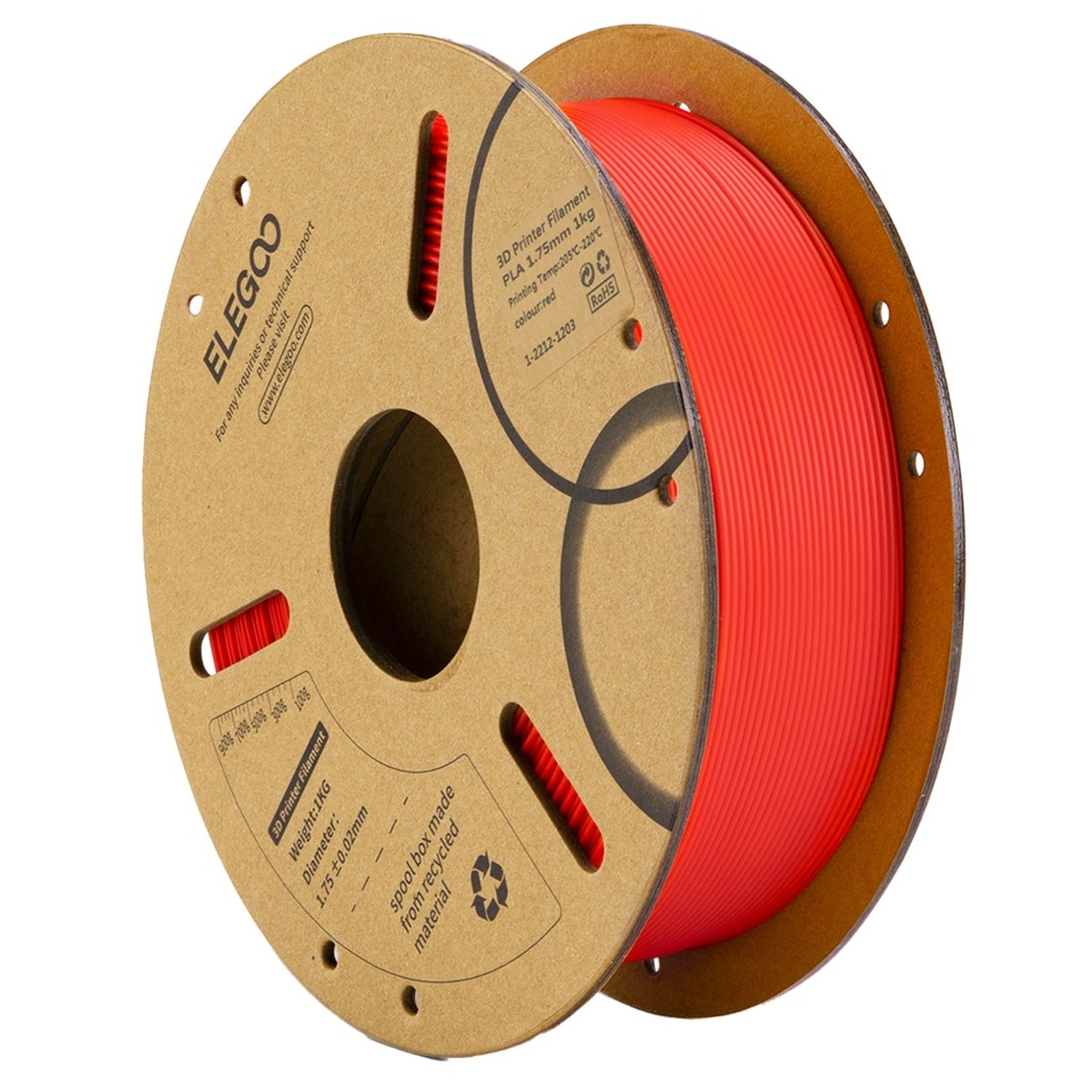 Elegoo PLA filament Red 1.75mm 1kg
