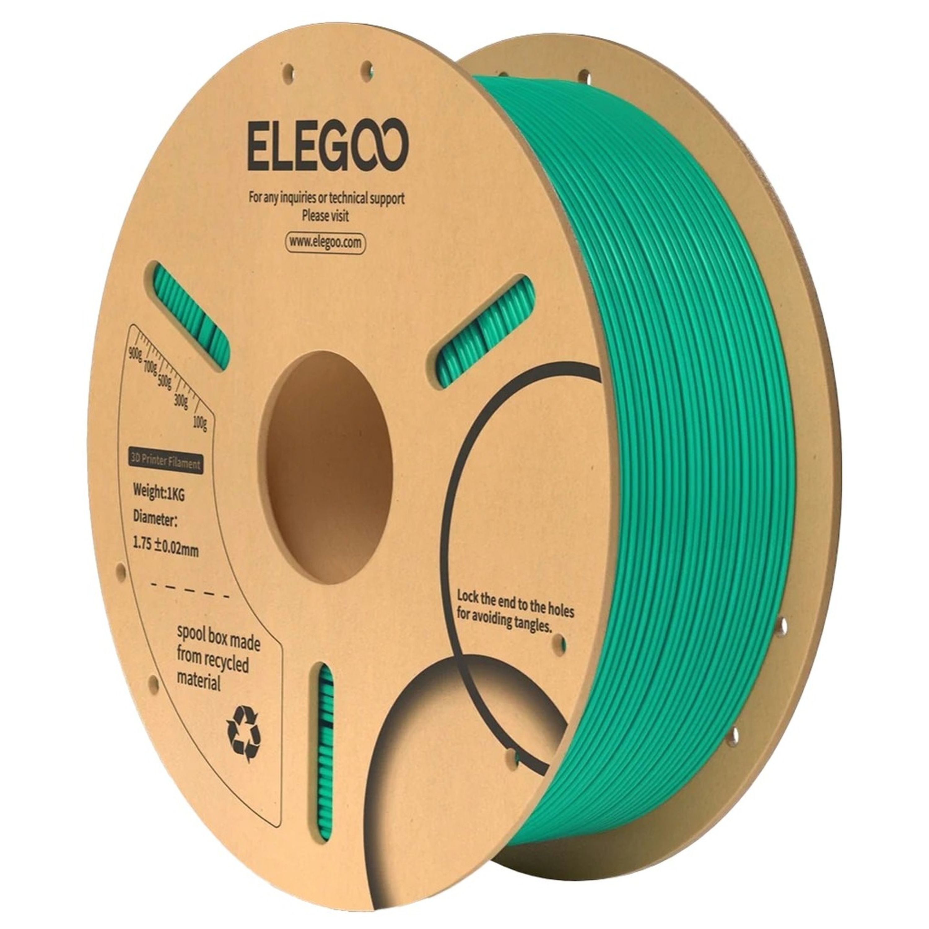 Elegoo PLA filament Sea Green 1.75mm 1kg
