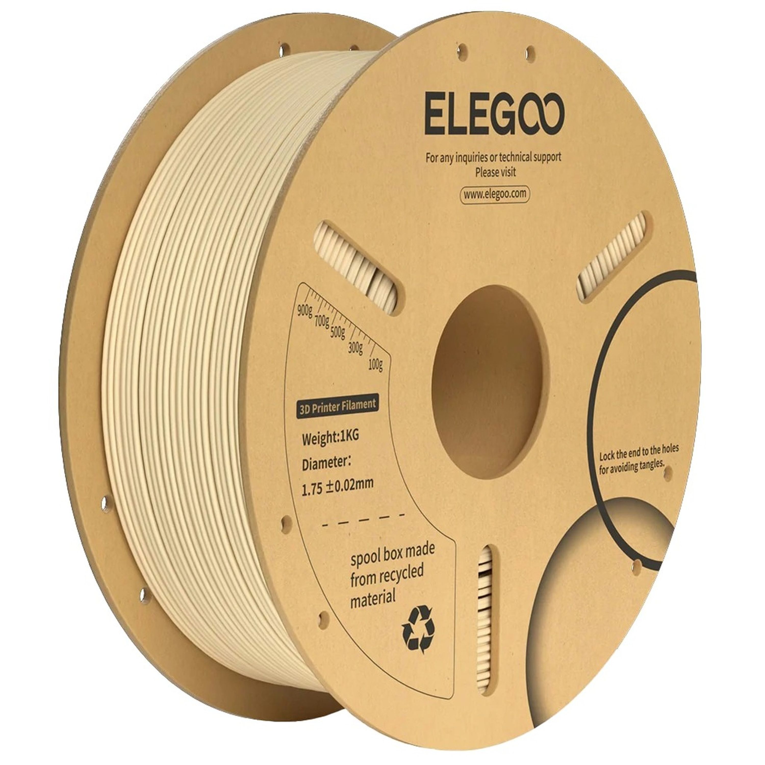 Elegoo PLA PLUS filament Beige 1.75mm 1kg