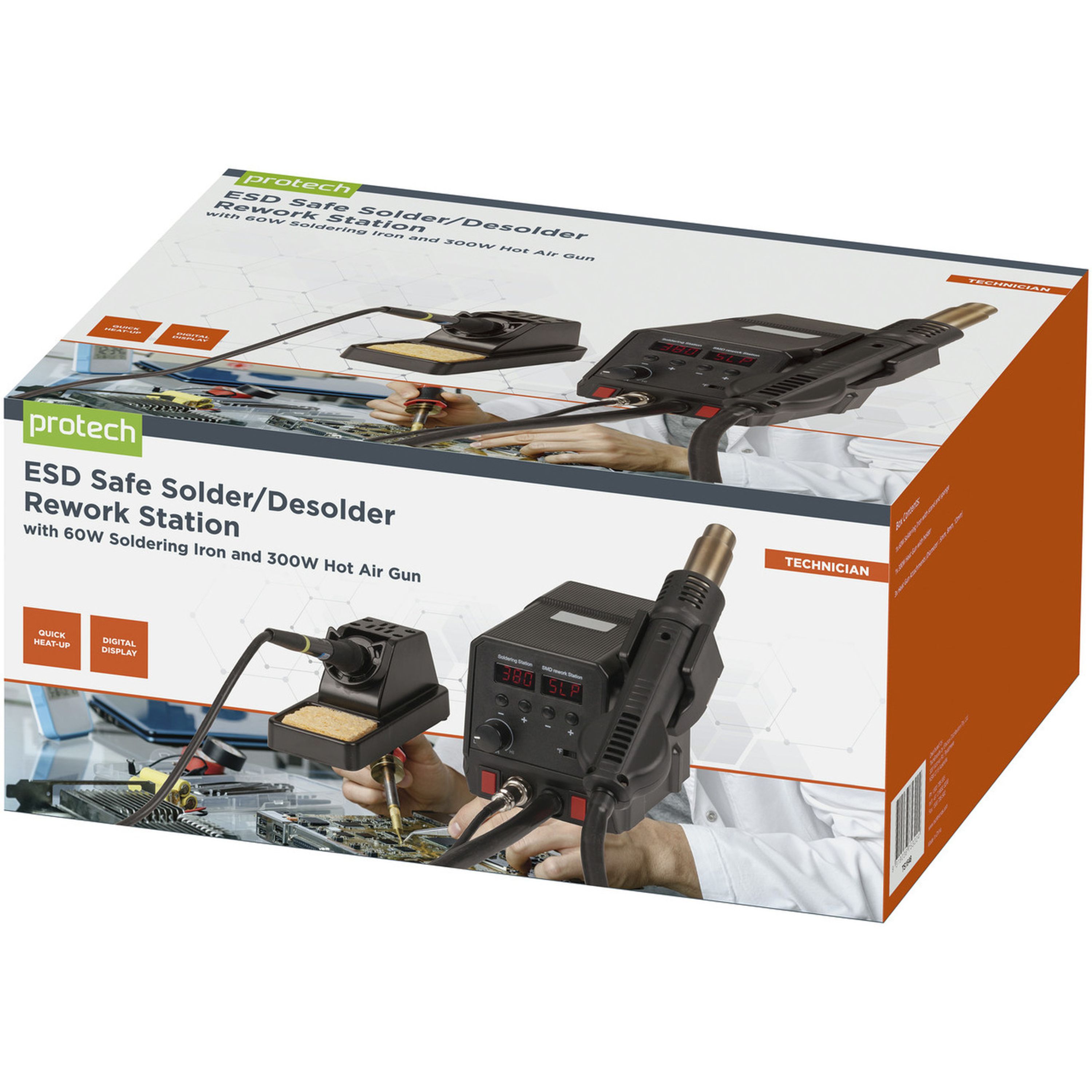 ESD Safe Solder/Desolder Rework Station tips TS1642/43/44