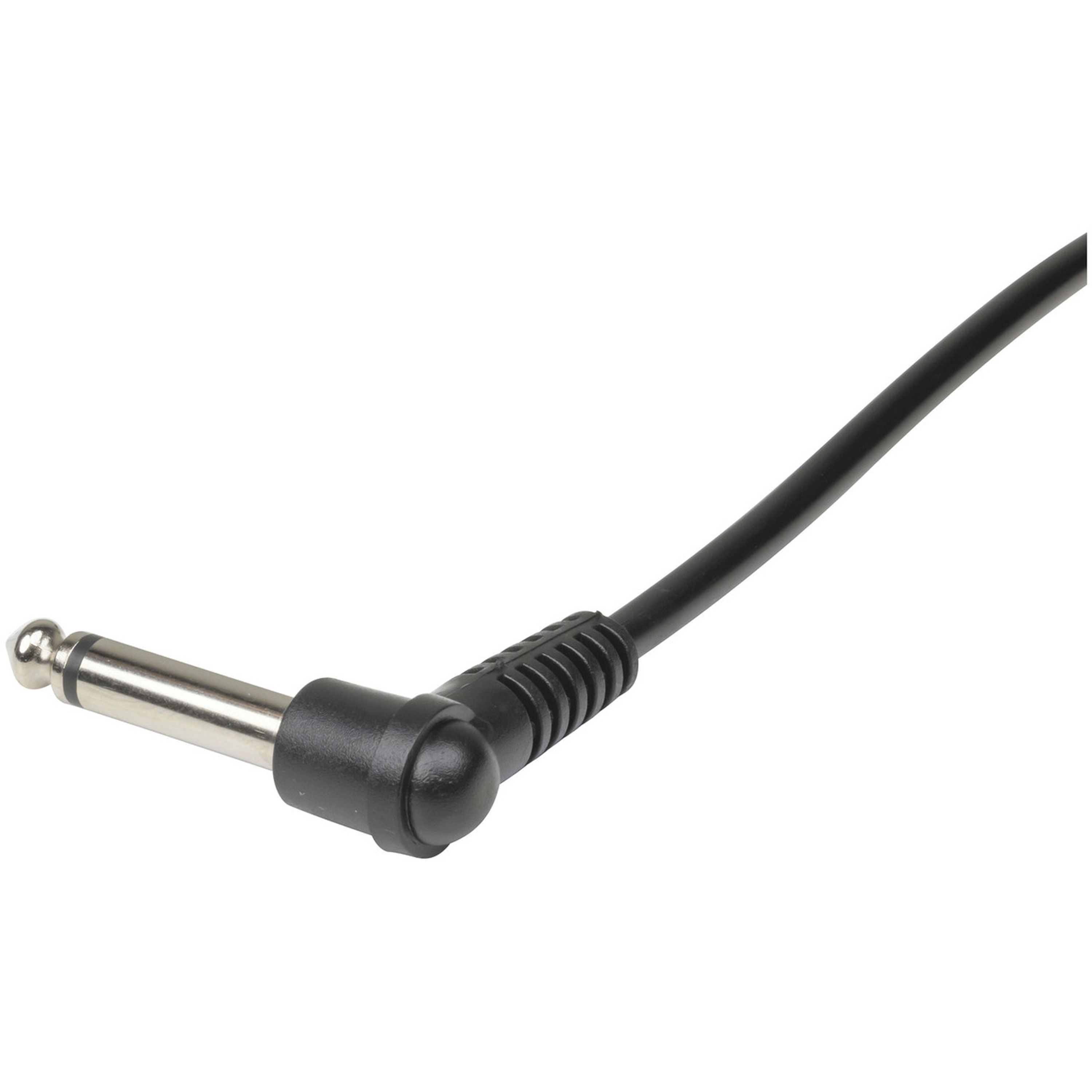 6.5mm Mono Plug to 6.5mm Mono R/A Plug Audio Cable - 6m