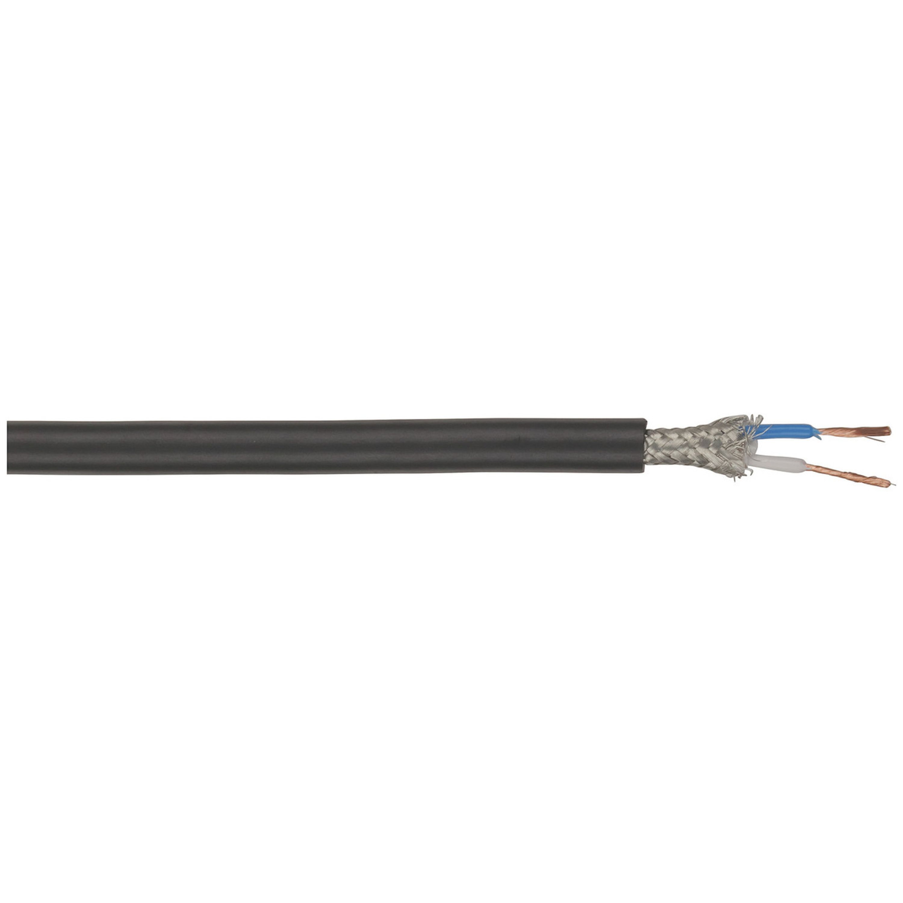 2 Core Screened Professional Microphone Cable - Sold as 100m roll