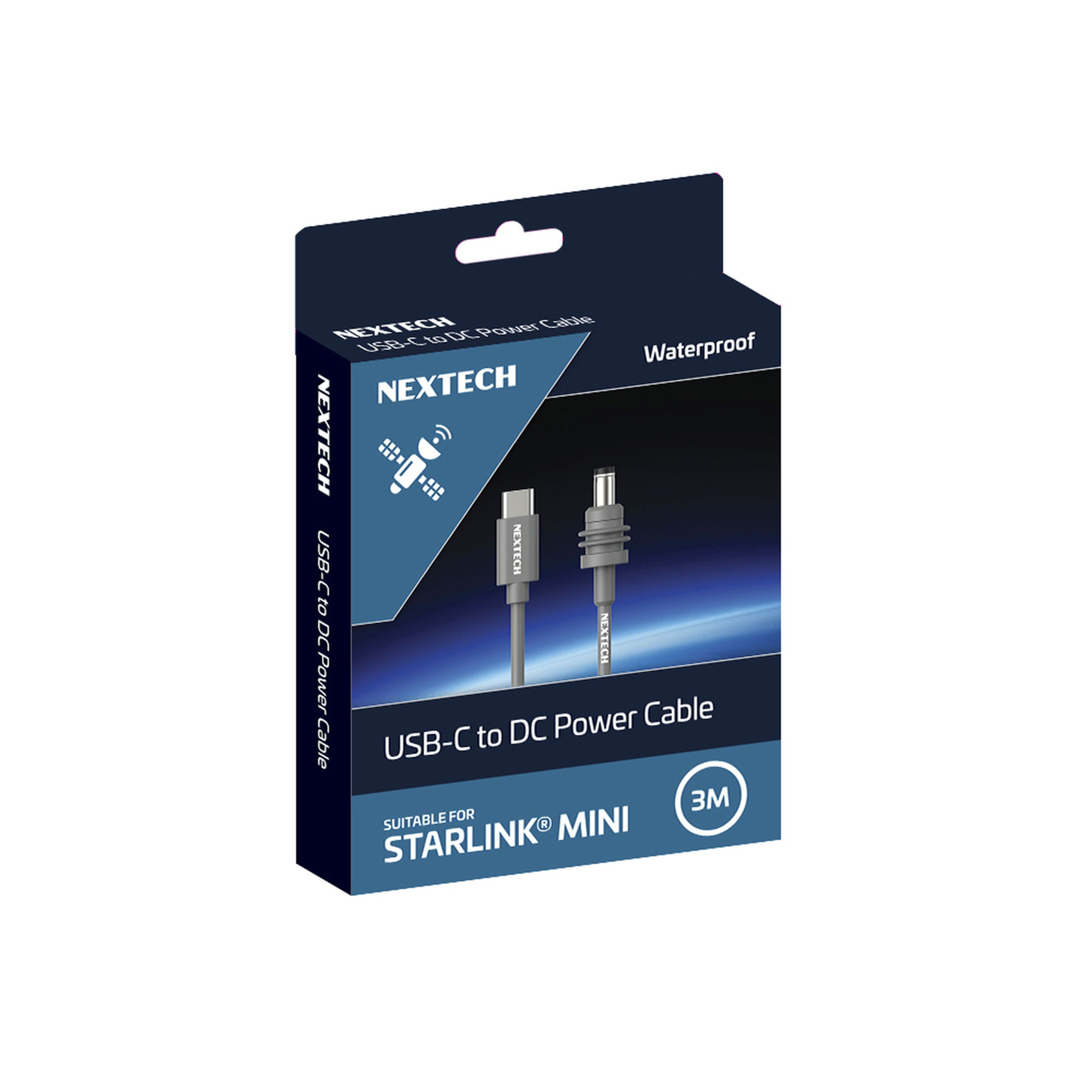 USB-C to DC Power Cable suitable for Starlink Mini - 3m
