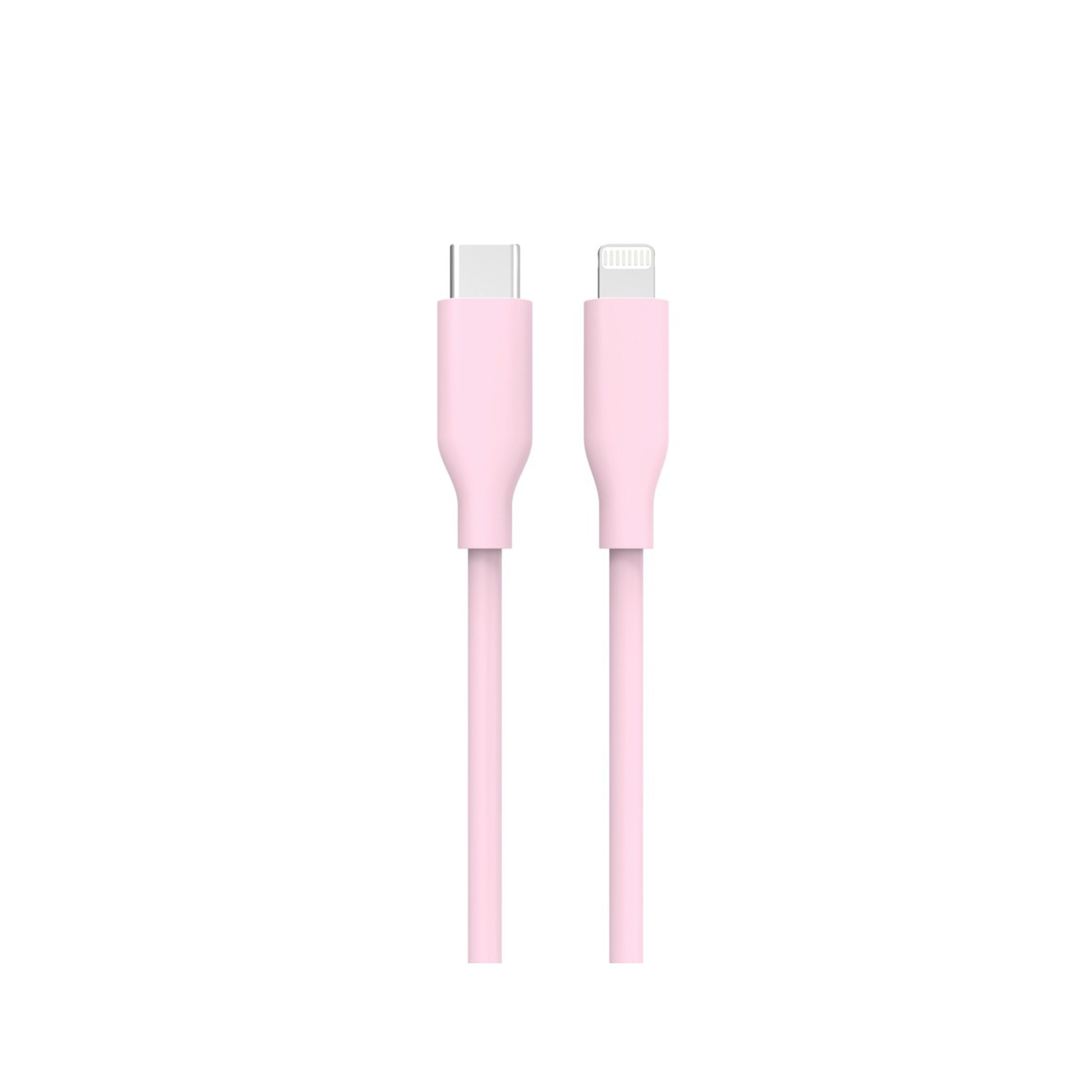 1.2m Pink Silicone USB Type-C to Lightning MFi Cable