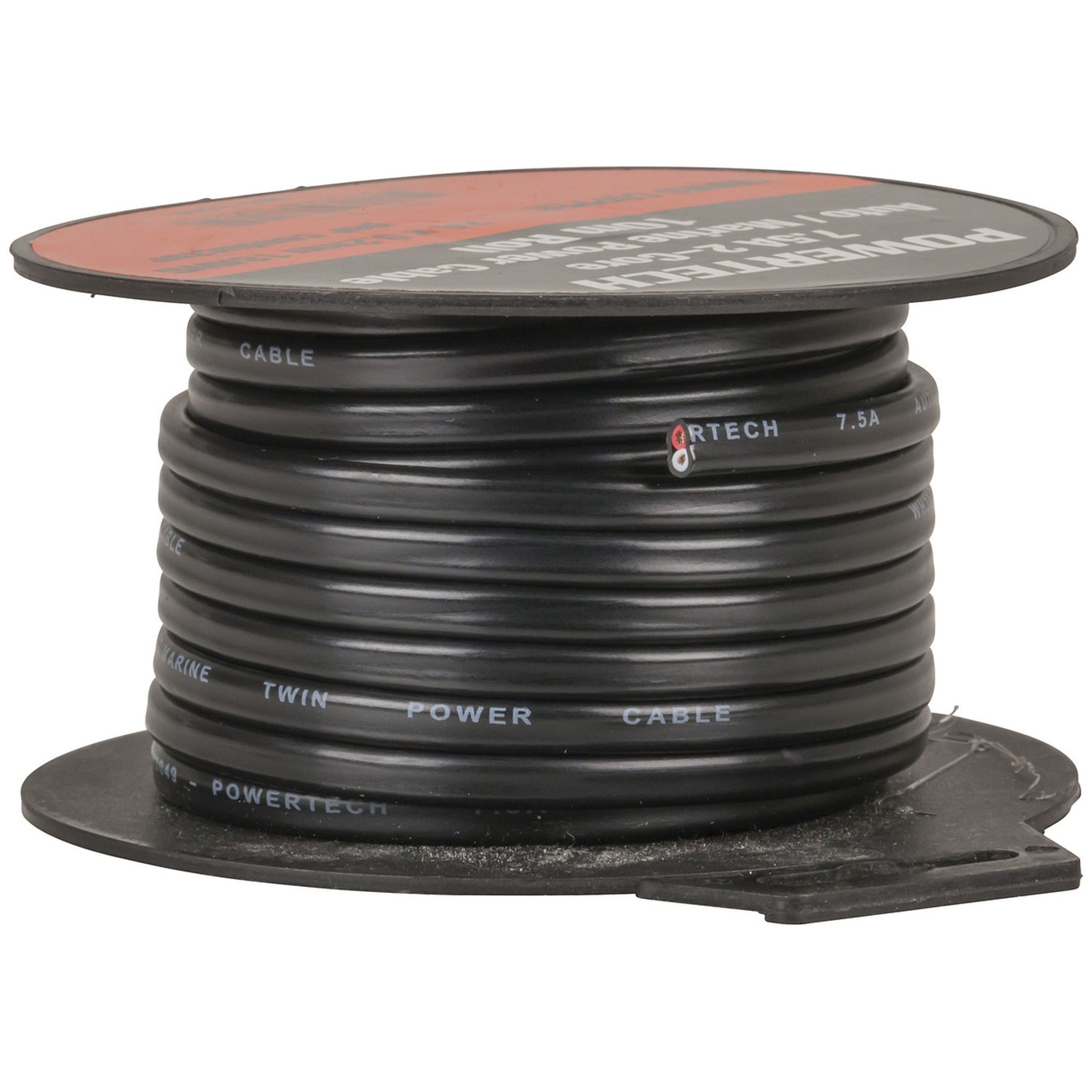7.5A 2 Core Tinned DC Power Cable 10m Roll - Red Black