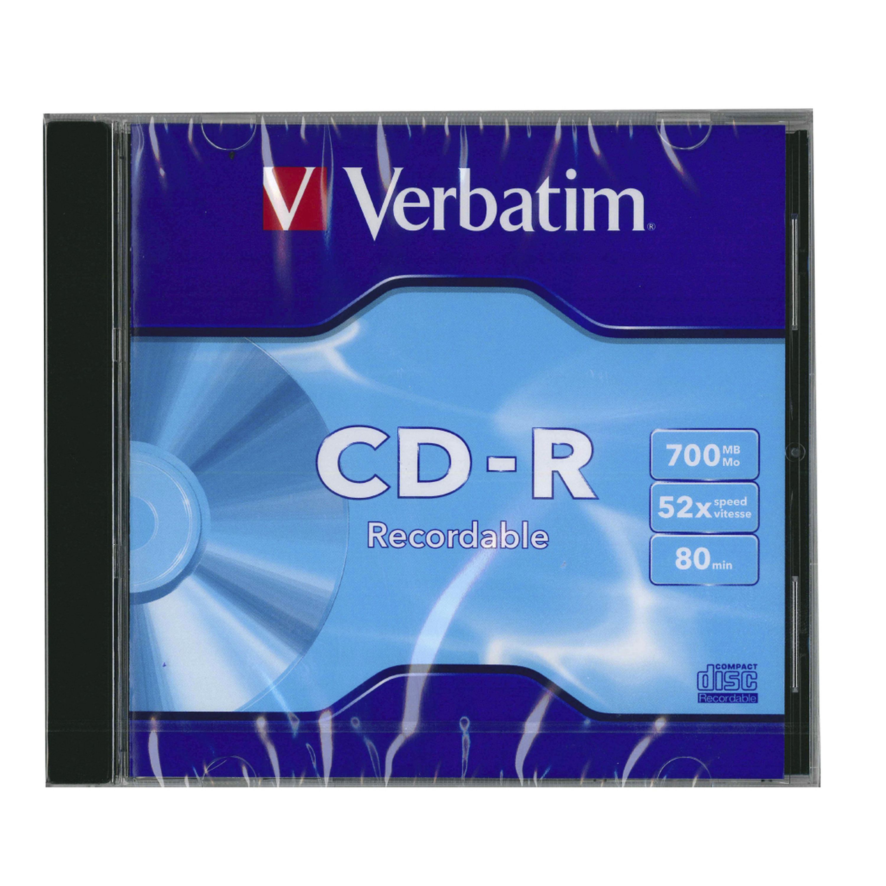 Verbatim Datalife (P-Cyanine) 80min/700MB CD-R Jewel Case Singles