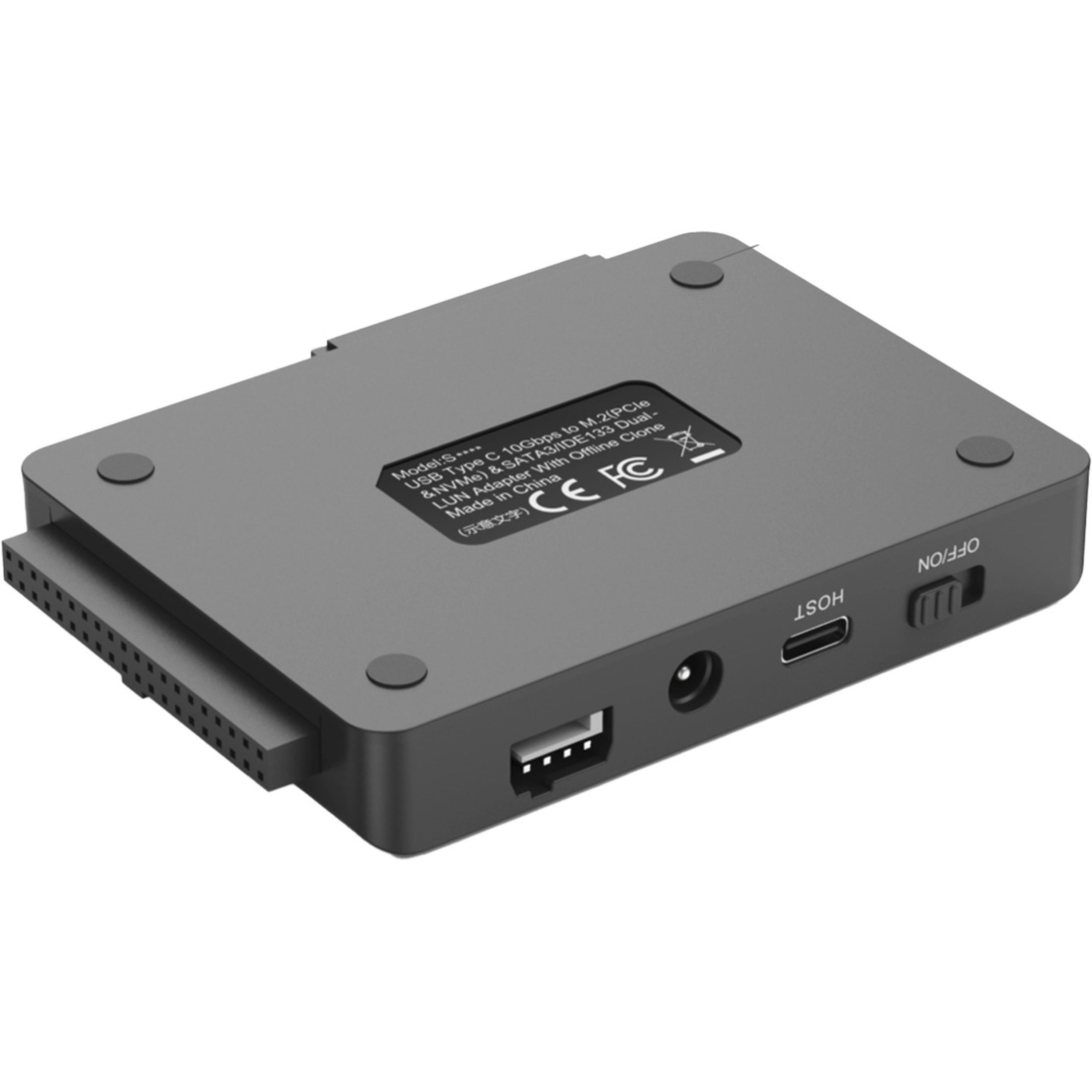 USB-C to M.2 NVMe & SATA/IDE Adapter  10Gbps