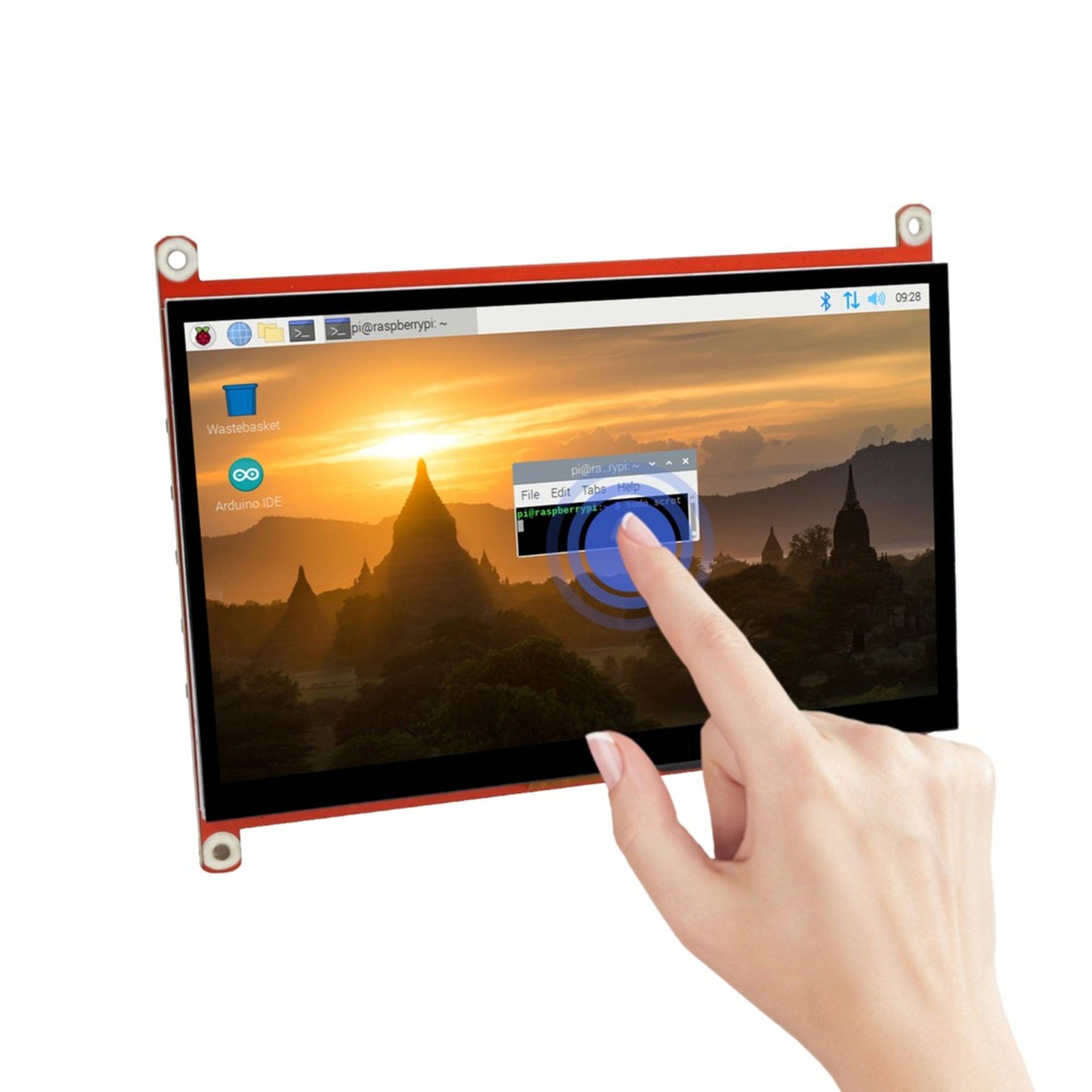 1024x600 HDMI 7in Screen with USB Capacitive Touch