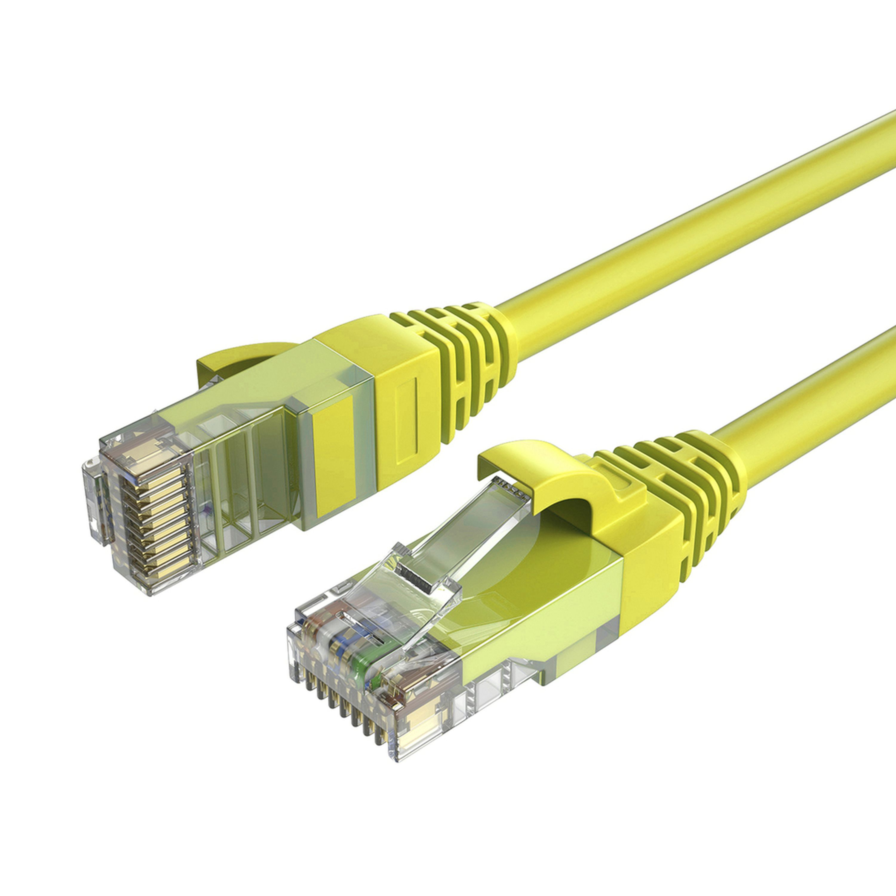 Cat6A Patch Cable - 1m Yellow
