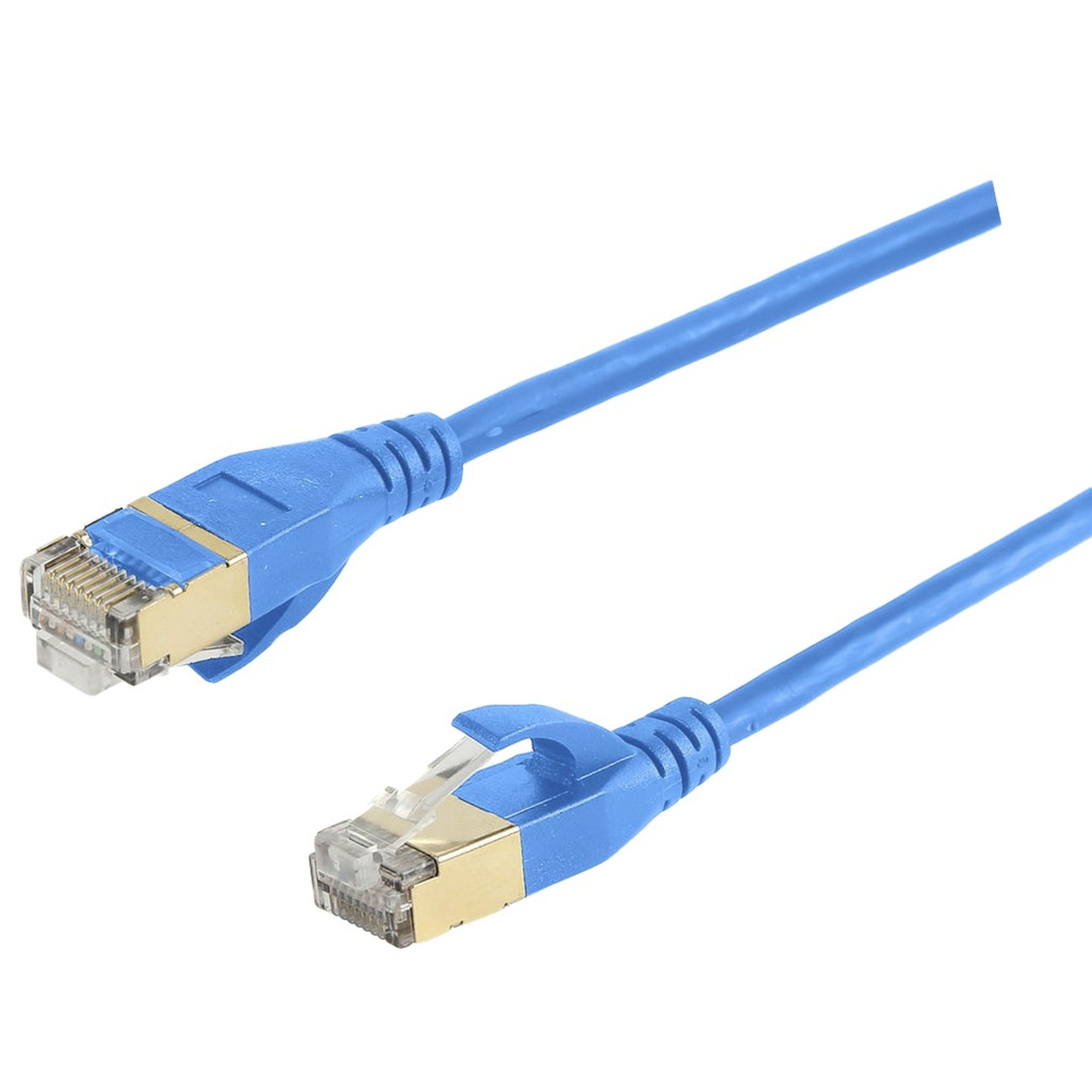 Cat7 Ultra Thin Patch Cable 6Pk - 25cm Blue