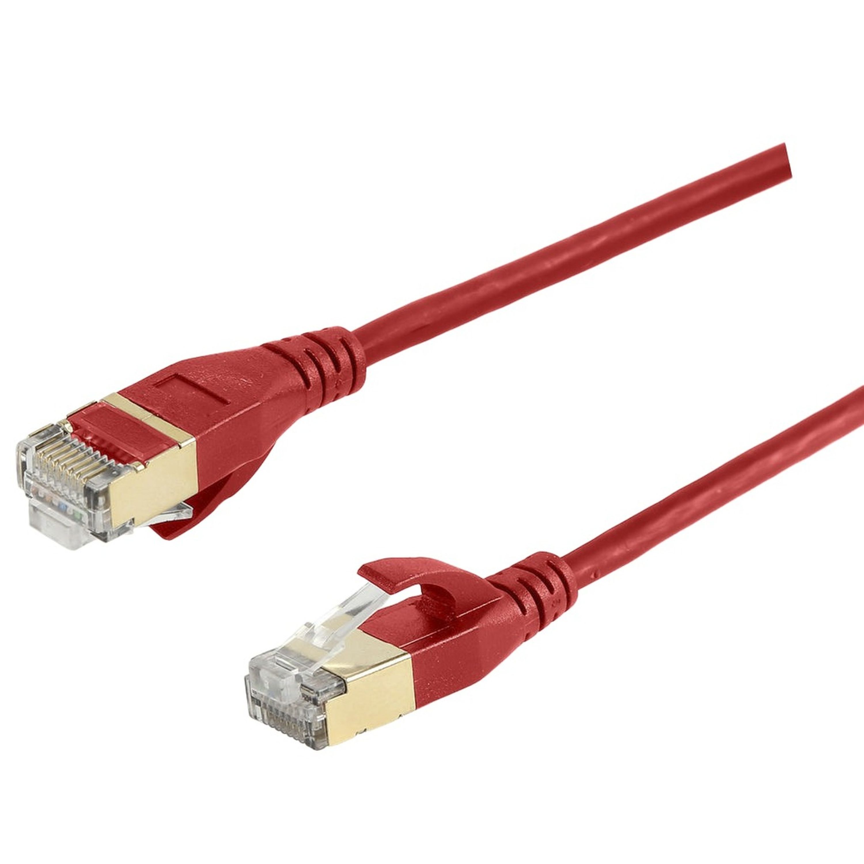 Cat7 Ultra Thin Patch Cable 6Pk - 25cm Red