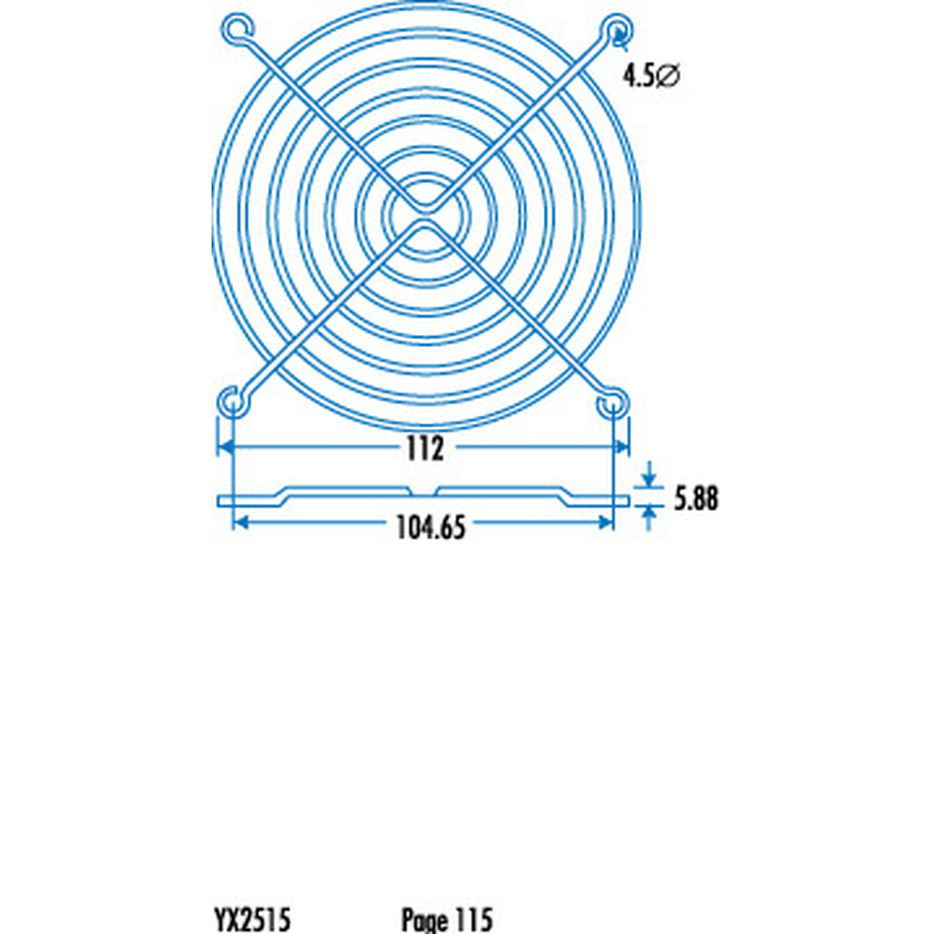 120mm Fan Finger Guard